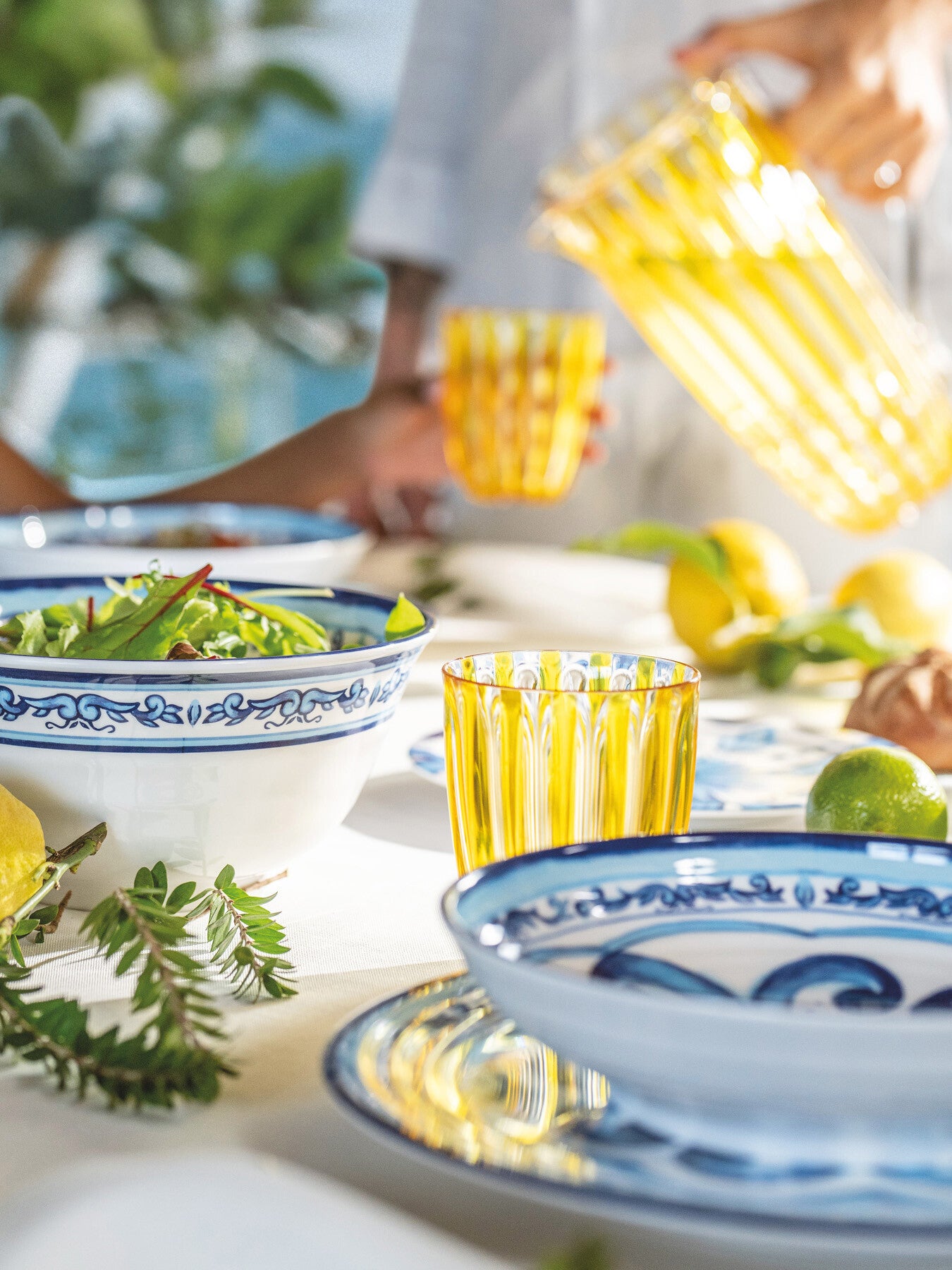 Blues Large Serving Bowl