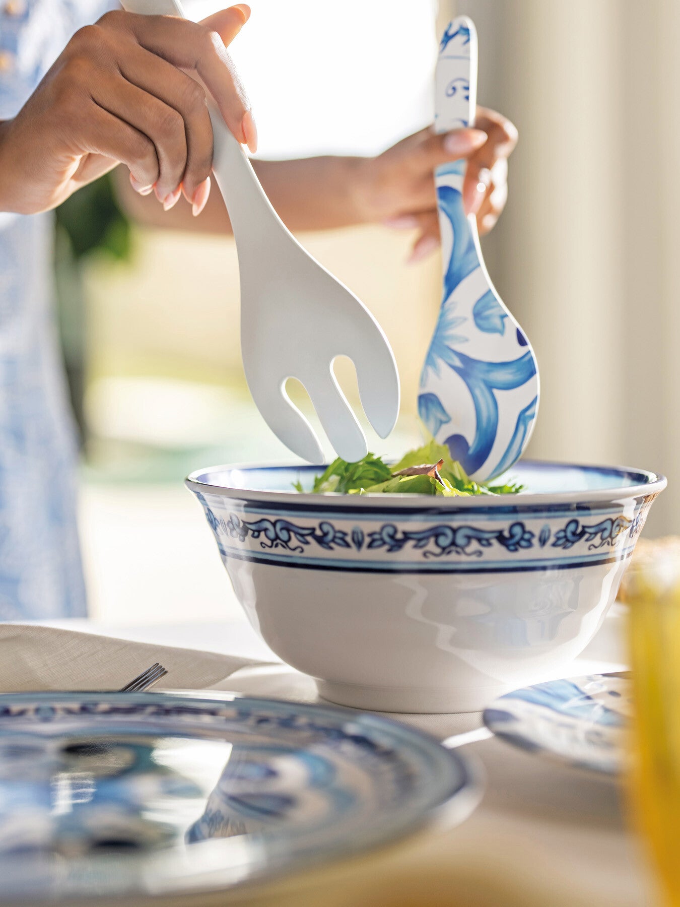 Blues Large Serving Bowl