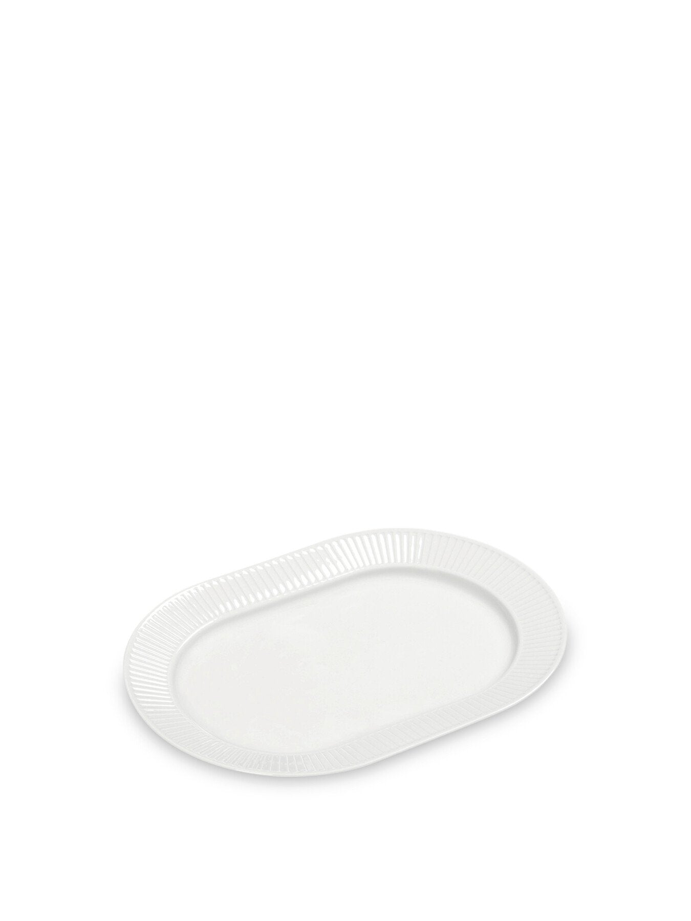 Plissé Oval Plate