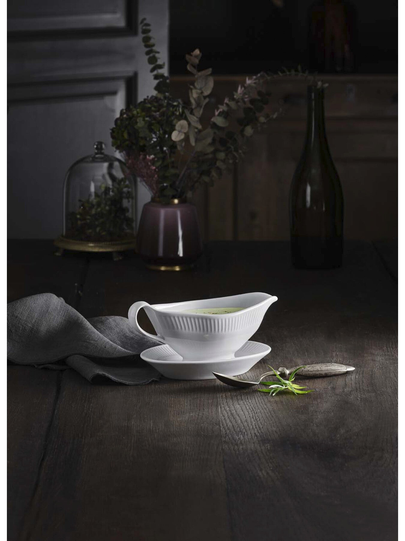 Plissé Sauceboat with Handle