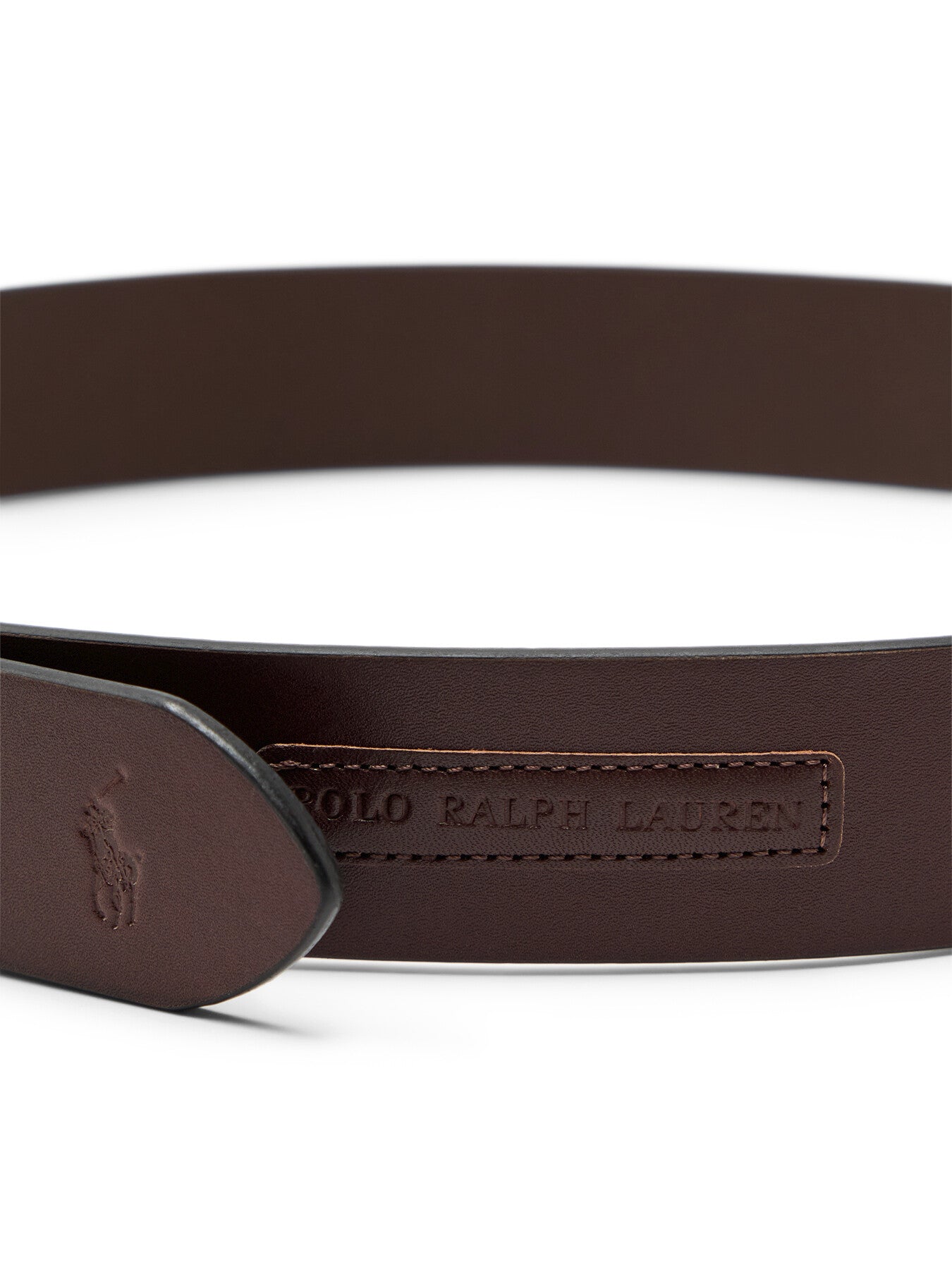 Leather Roller Buckle Belt Brown