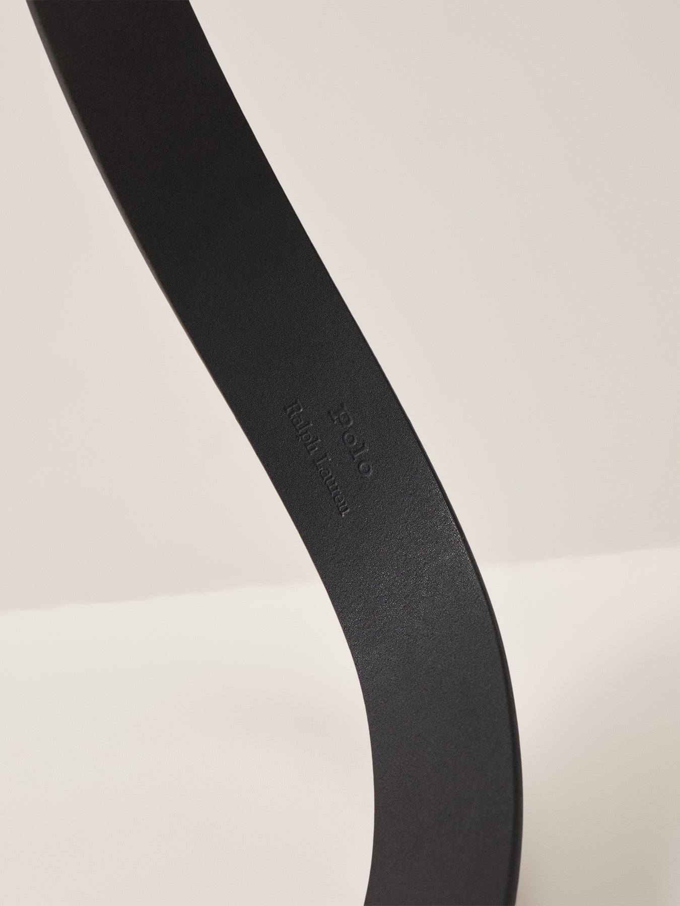 Leather Roller Buckle Belt Black