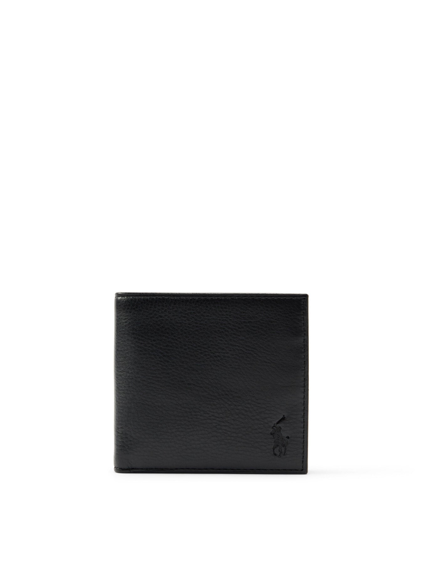 Pebbled Leather Billfold Small Coin Wallet