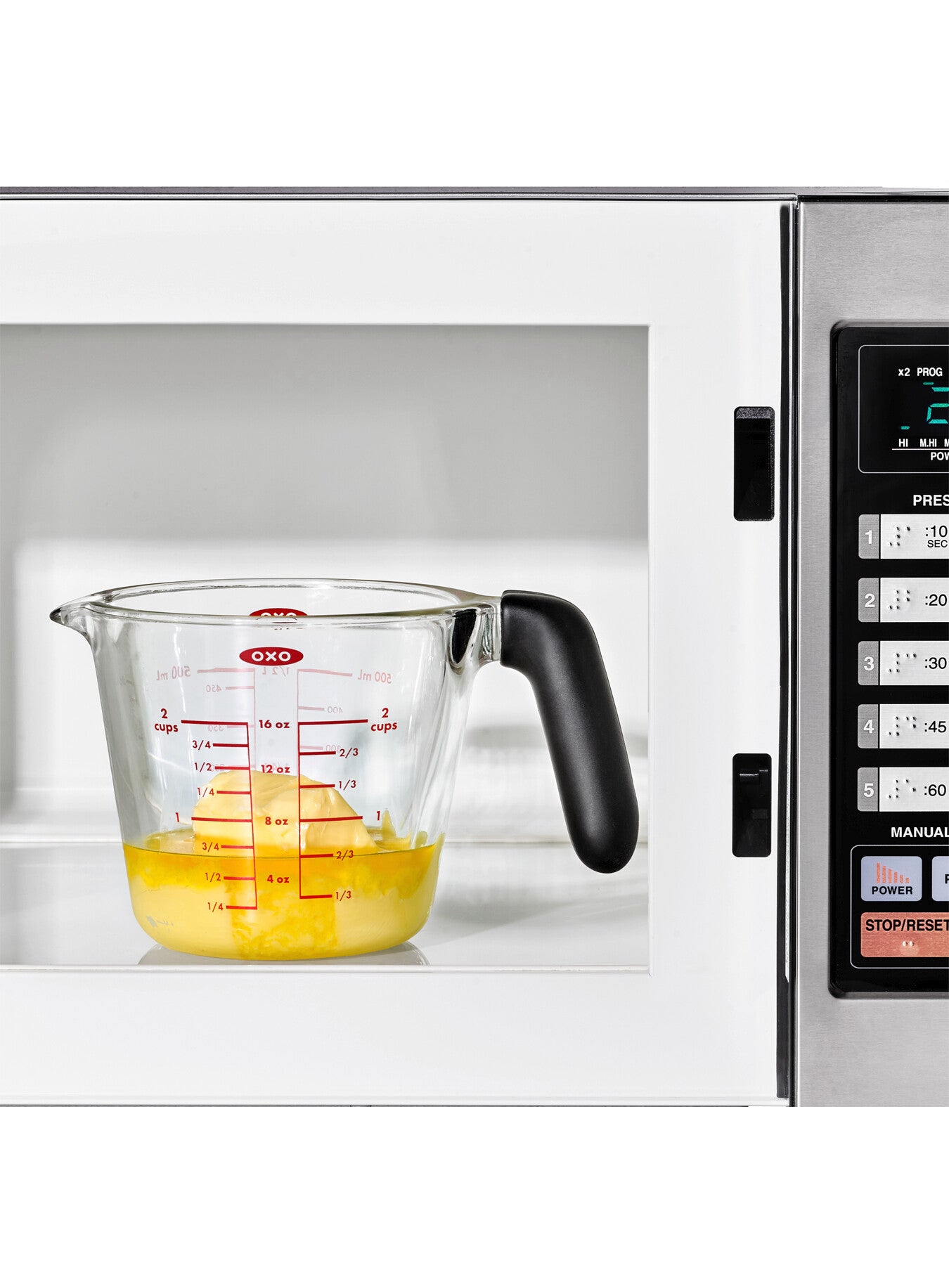 Glass 2 Cup Measuring Jug with Lid