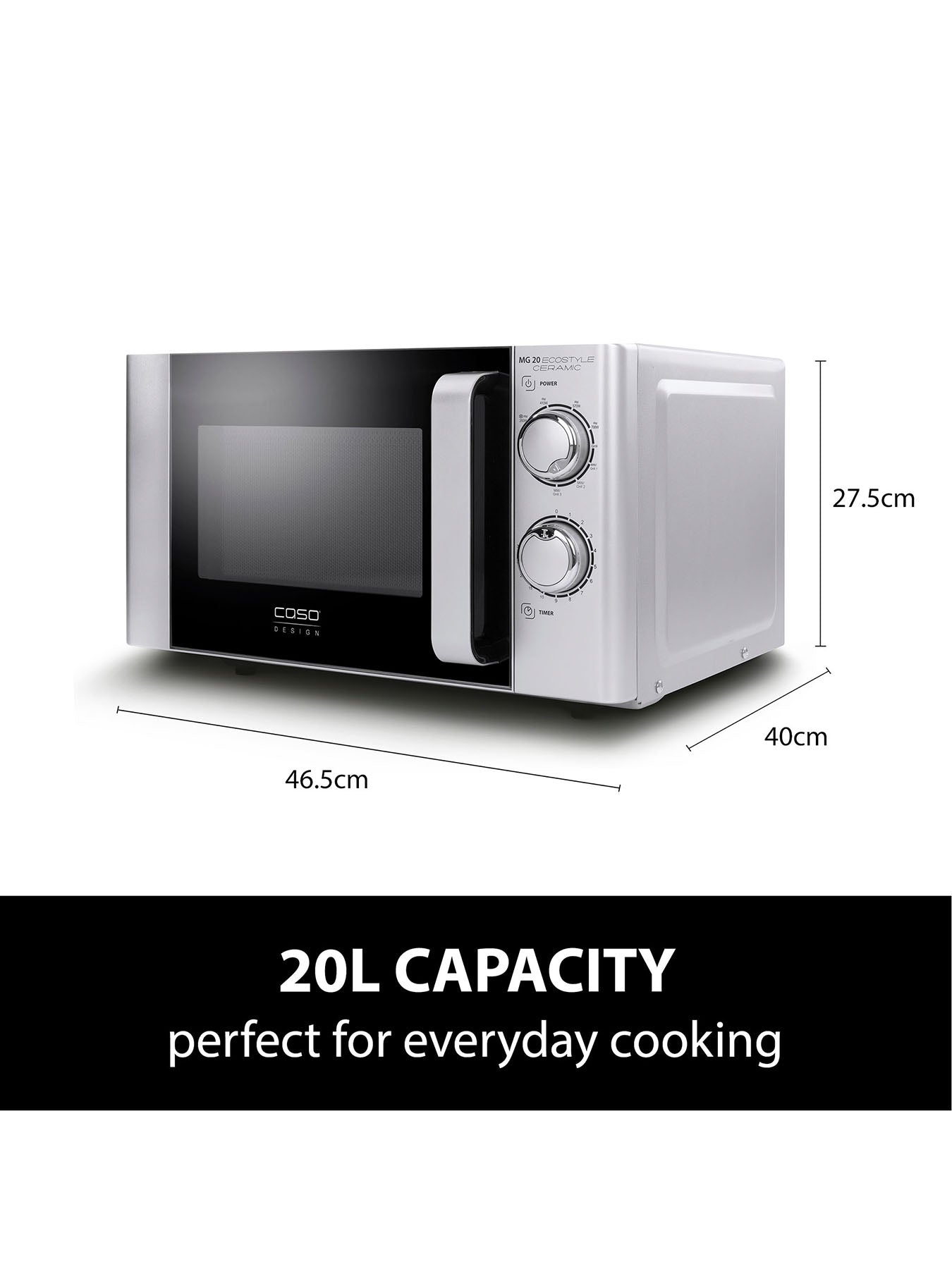 20L Ecostyle Ceramic Microwave and Grill