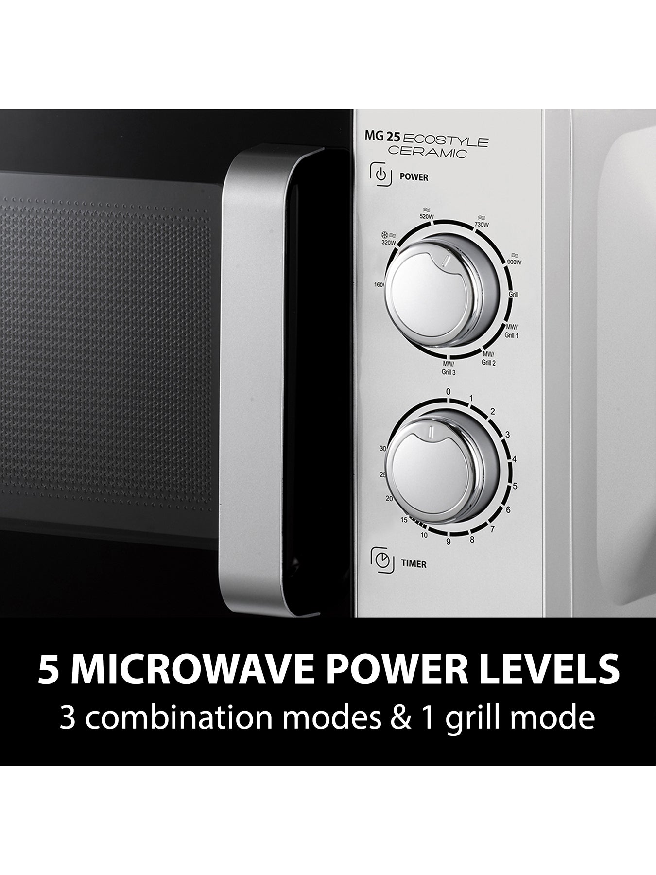 25L Ecostyle Ceramic Microwave and Grill