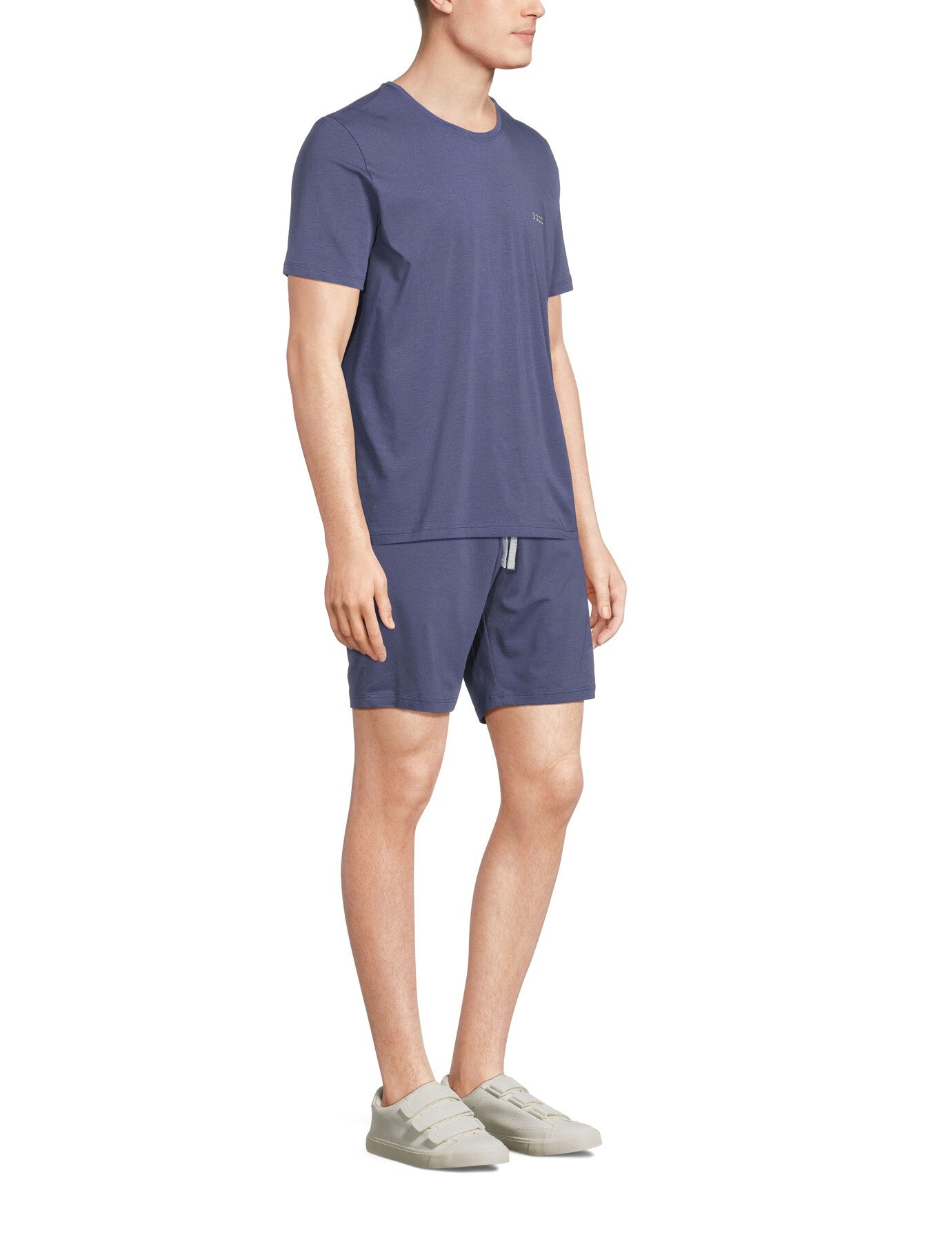 Stretch Cotton Regular Rise Shorts With Embroidered Logo