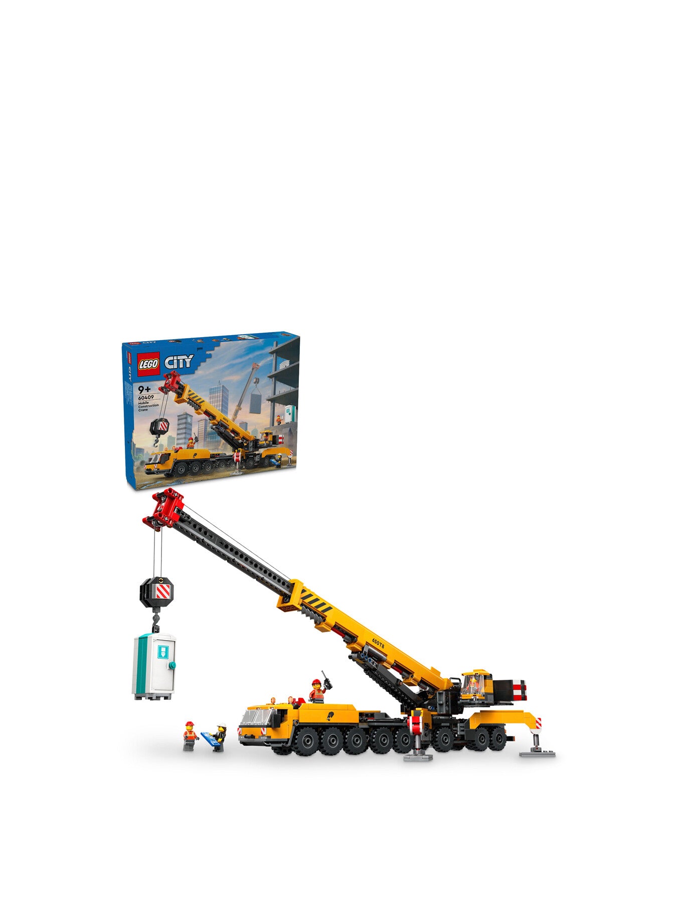 Yellow Mobile Construction Crane 0409