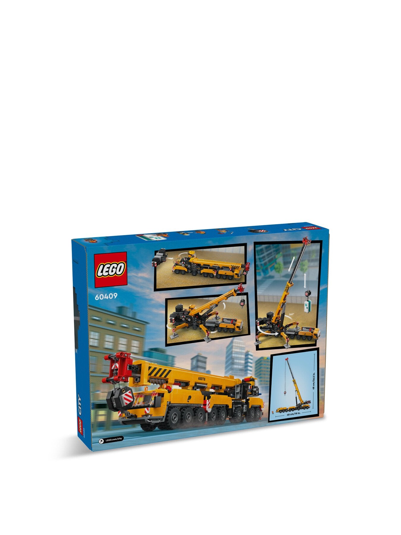 Yellow Mobile Construction Crane 0409
