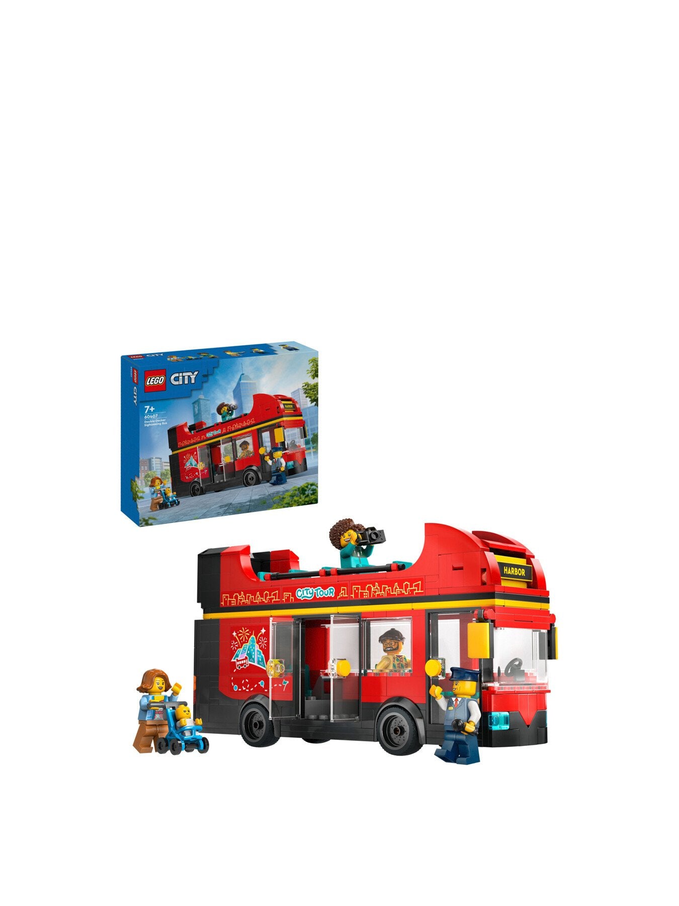 Red Double-Decker Sightseeing Bus 60407
