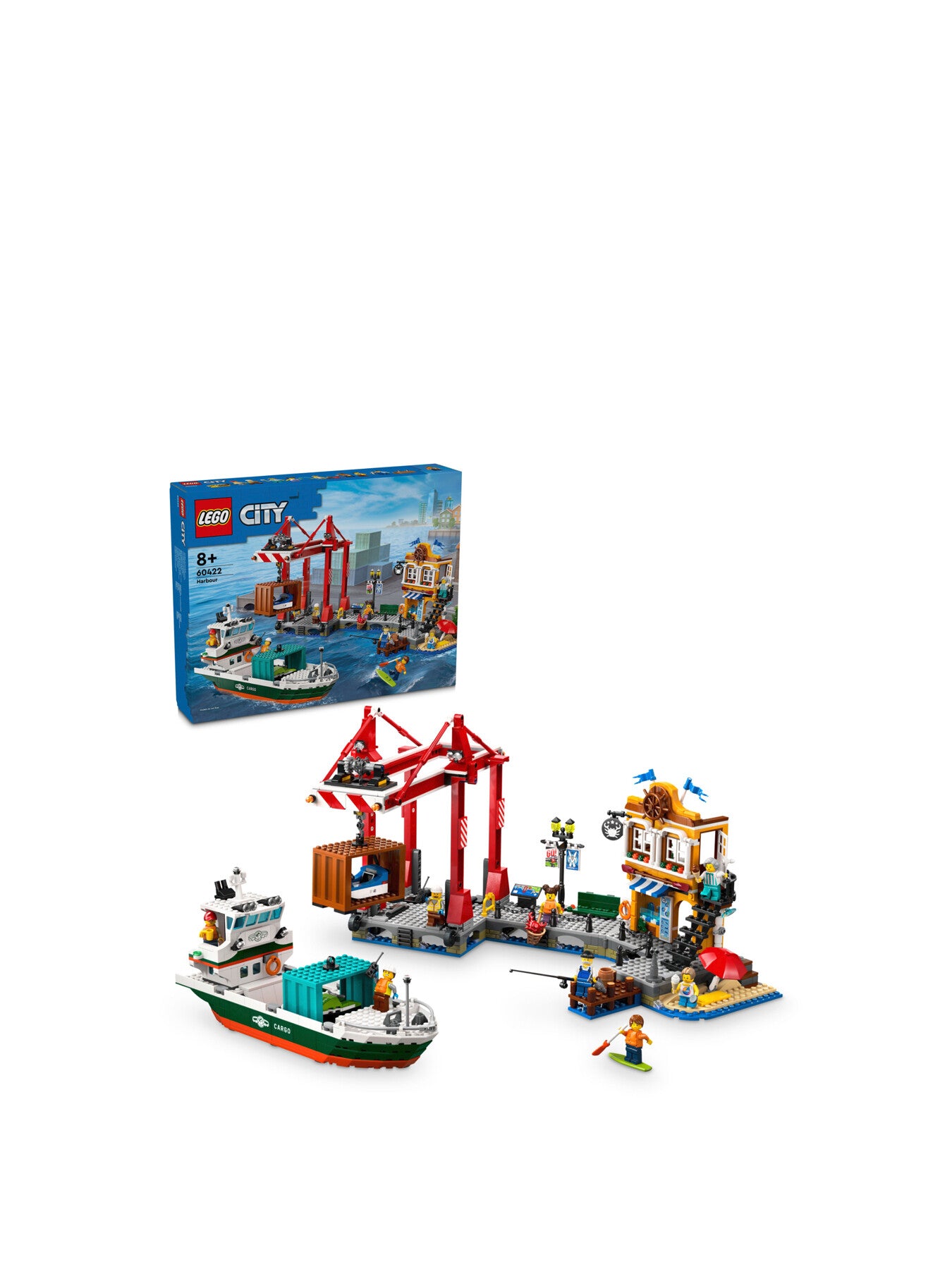 Seaside Harbor with Cargo Ship 60422