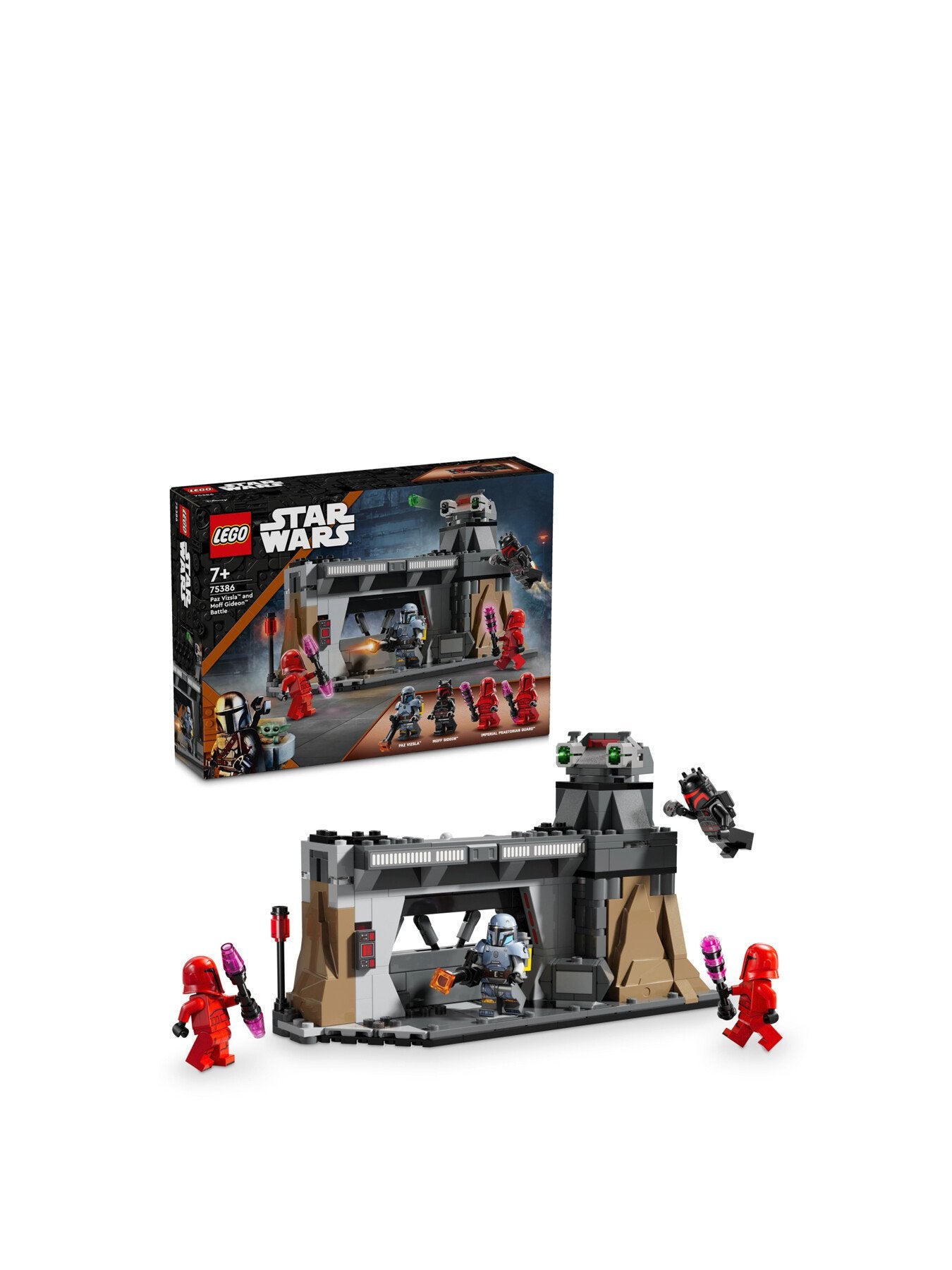 Paz Vizsla and Moff Gideon Battle 75386