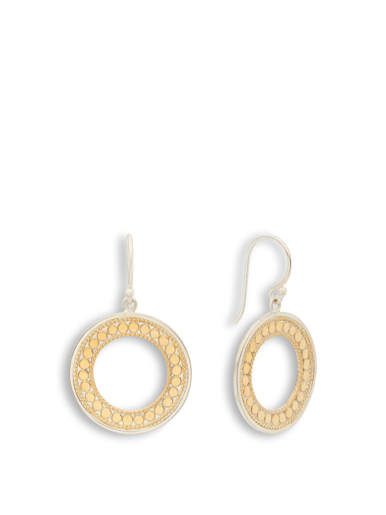 Classic Open Circle Drop Earrings