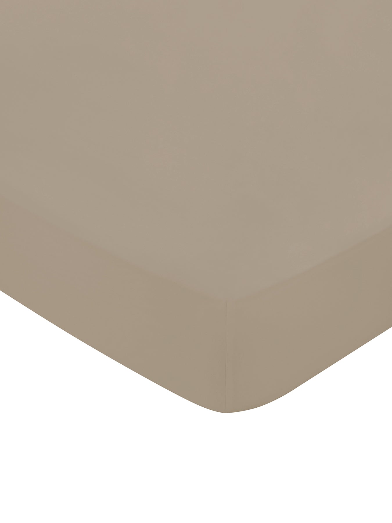 400 Thread Count Sateen Fitted Sheet Brown