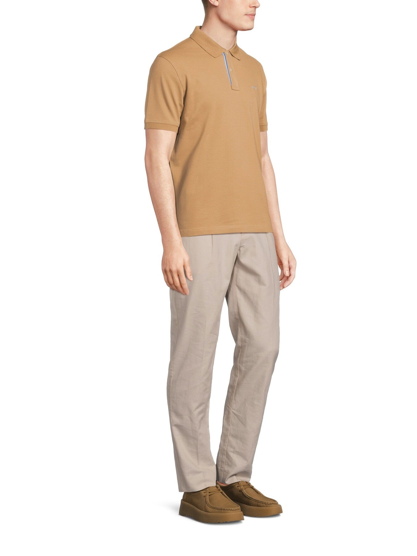 Contrast Piqué Polo Shirt