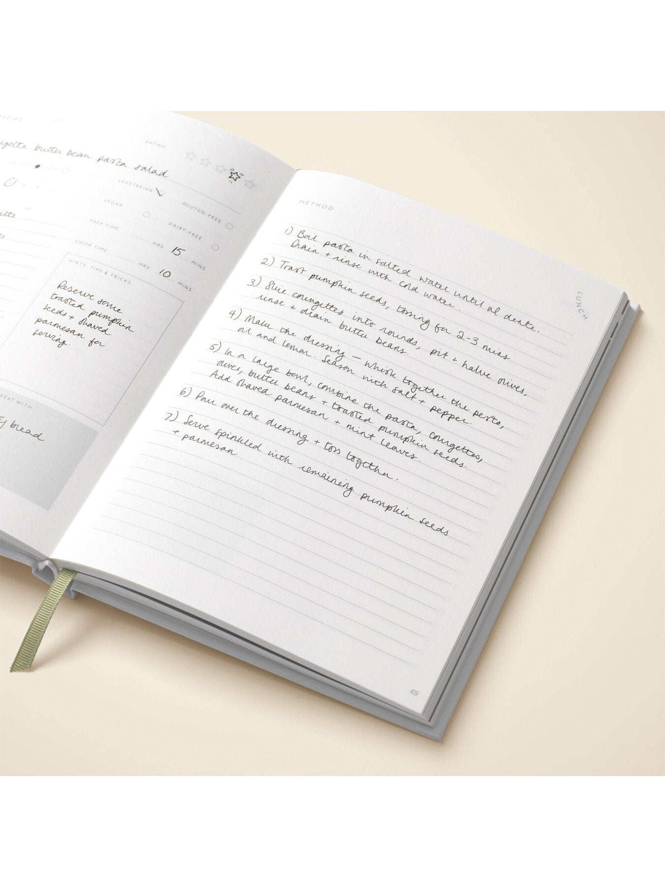 MUSHROOMS Recipe Journal Pink