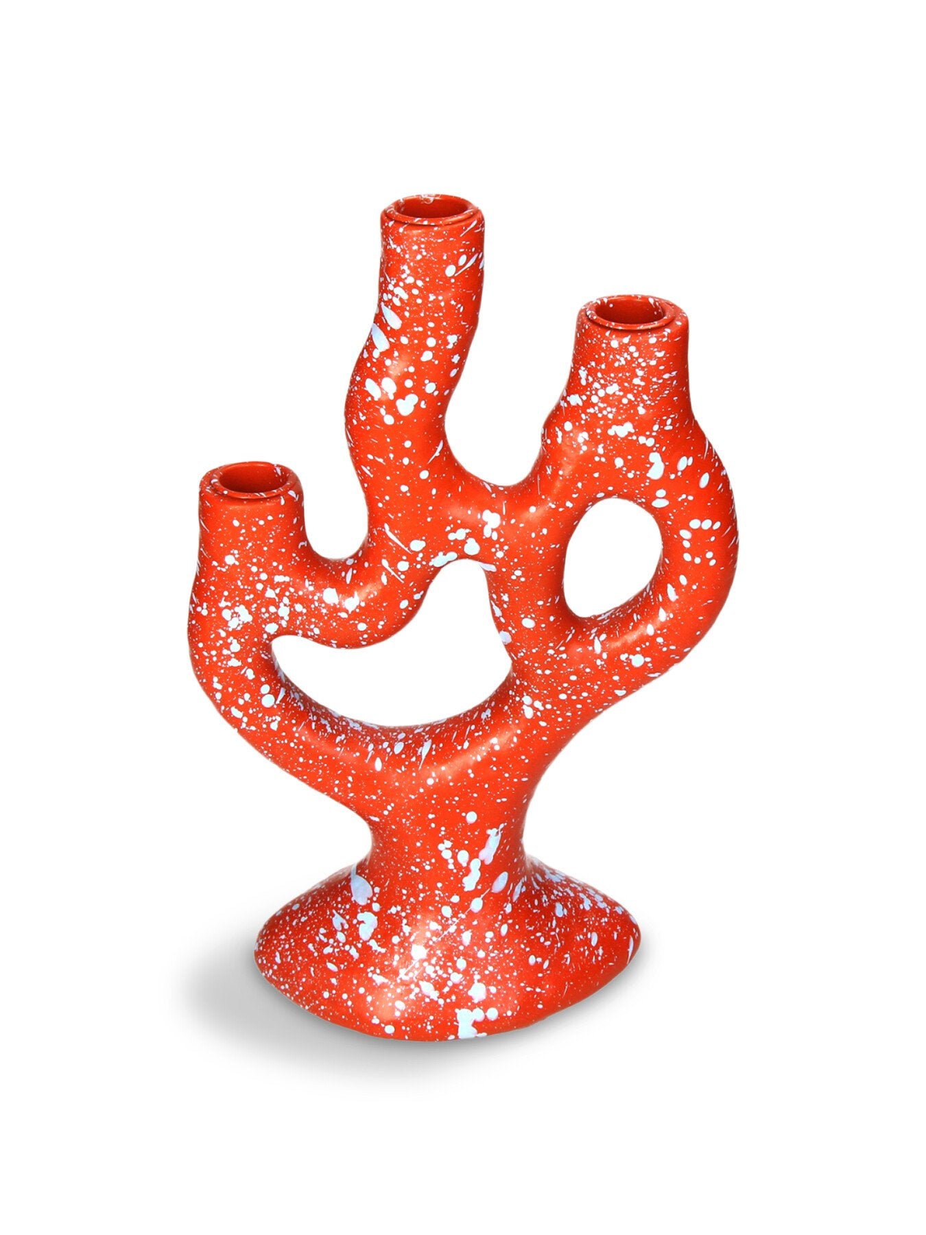 Candle Stick Organic Polyresin Orange