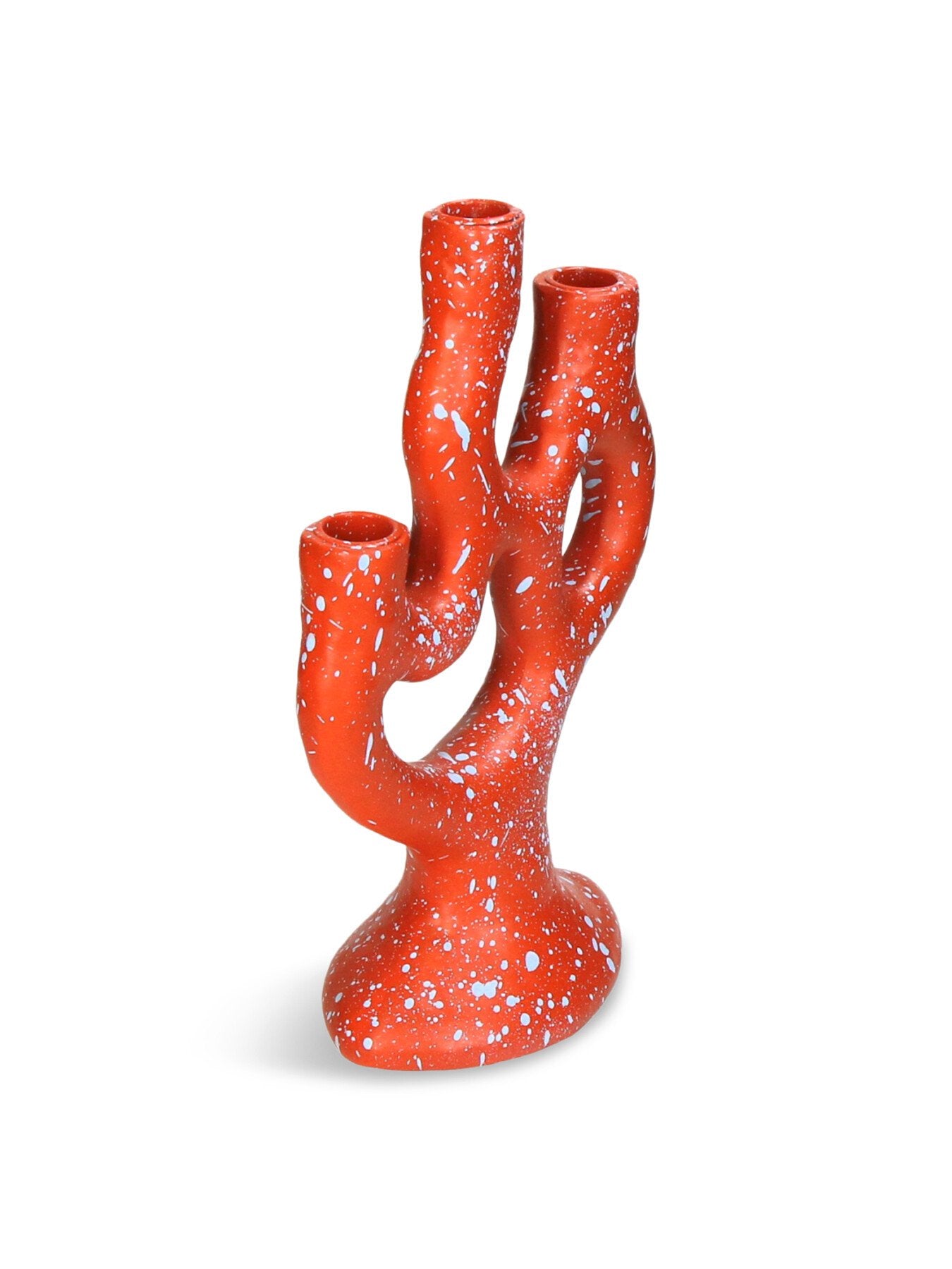 Candle Stick Organic Polyresin Orange