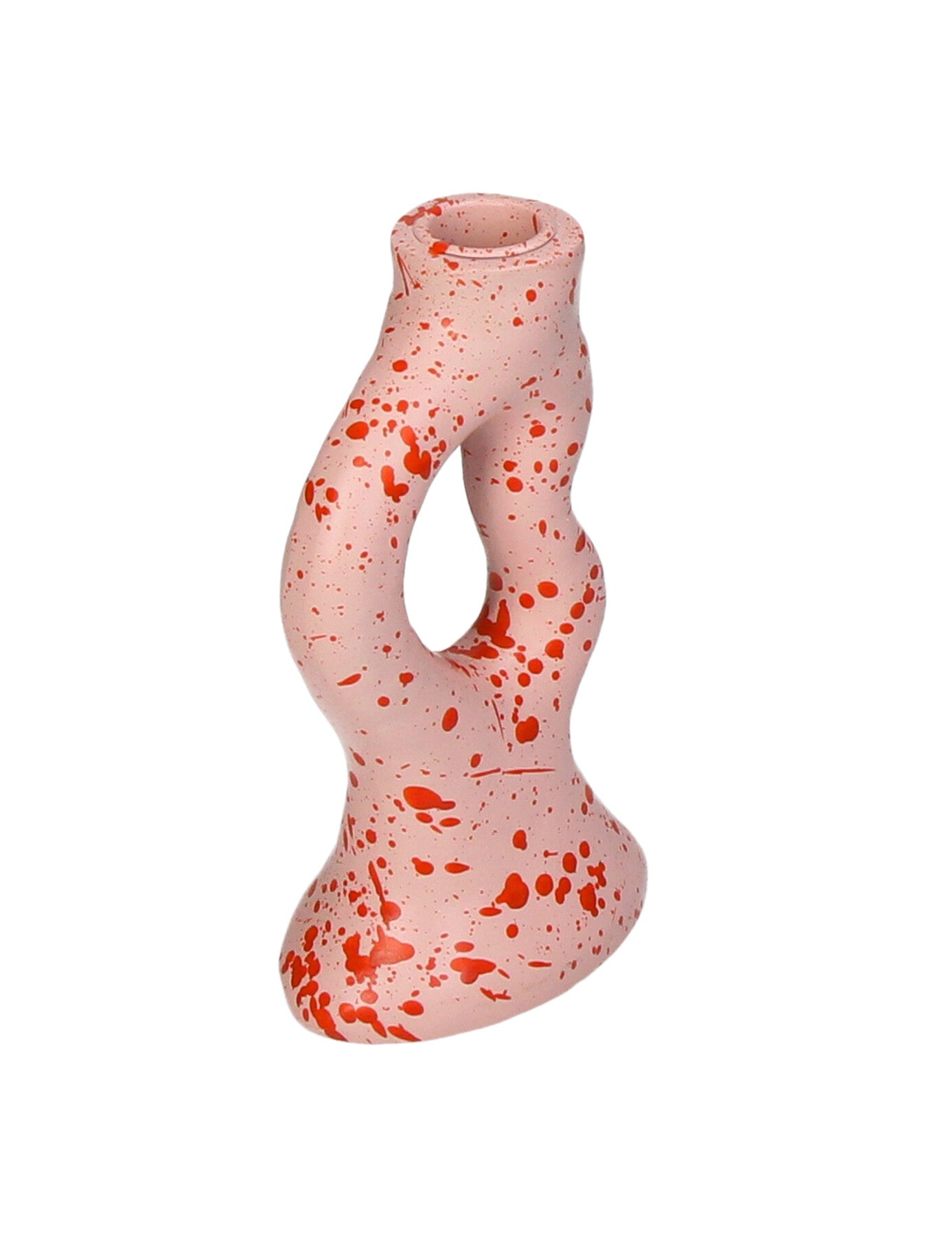 Candle Stick Organic Polyresin Pink