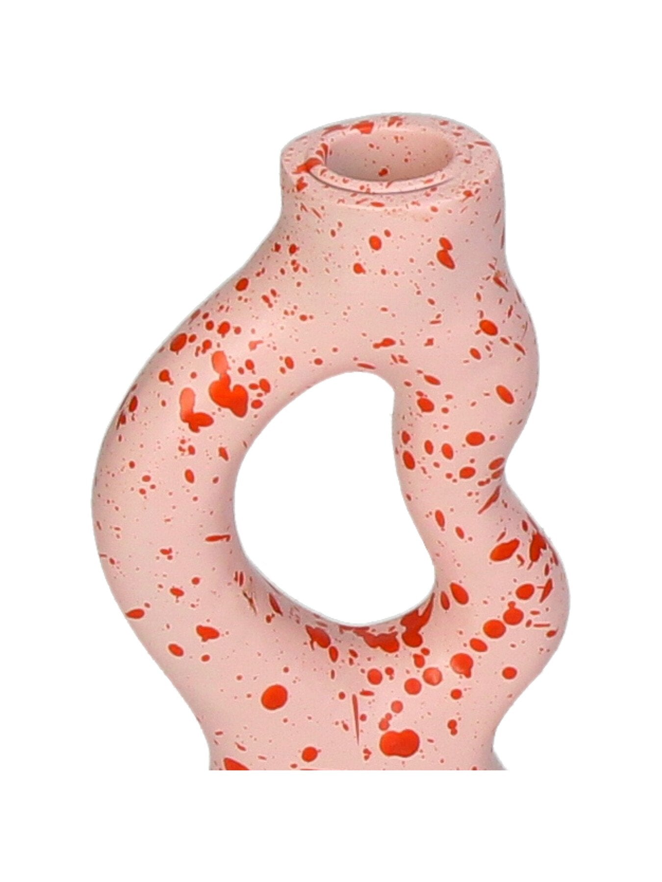 Candle Stick Organic Polyresin Pink