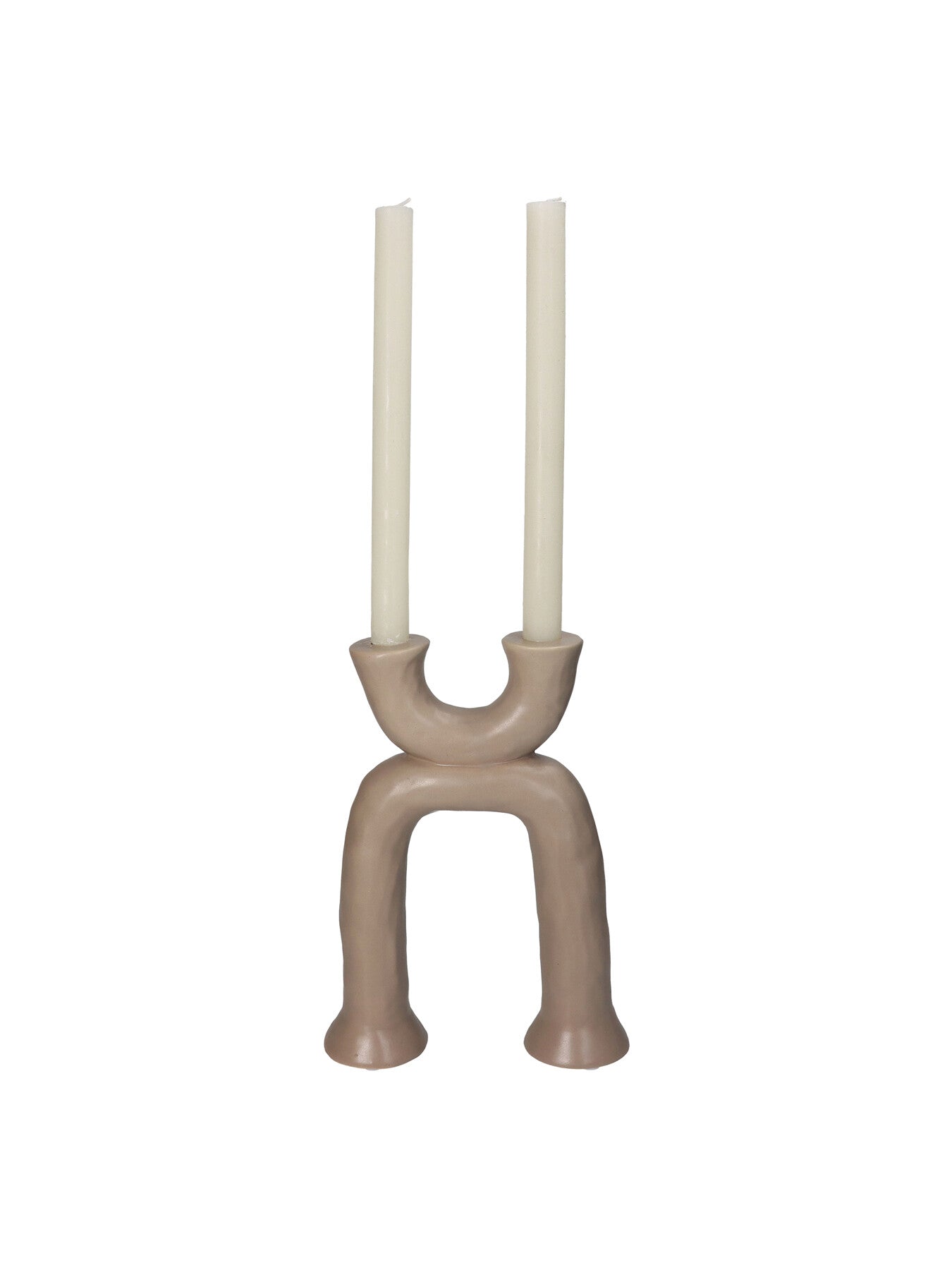 Organic Beige Candle Stick