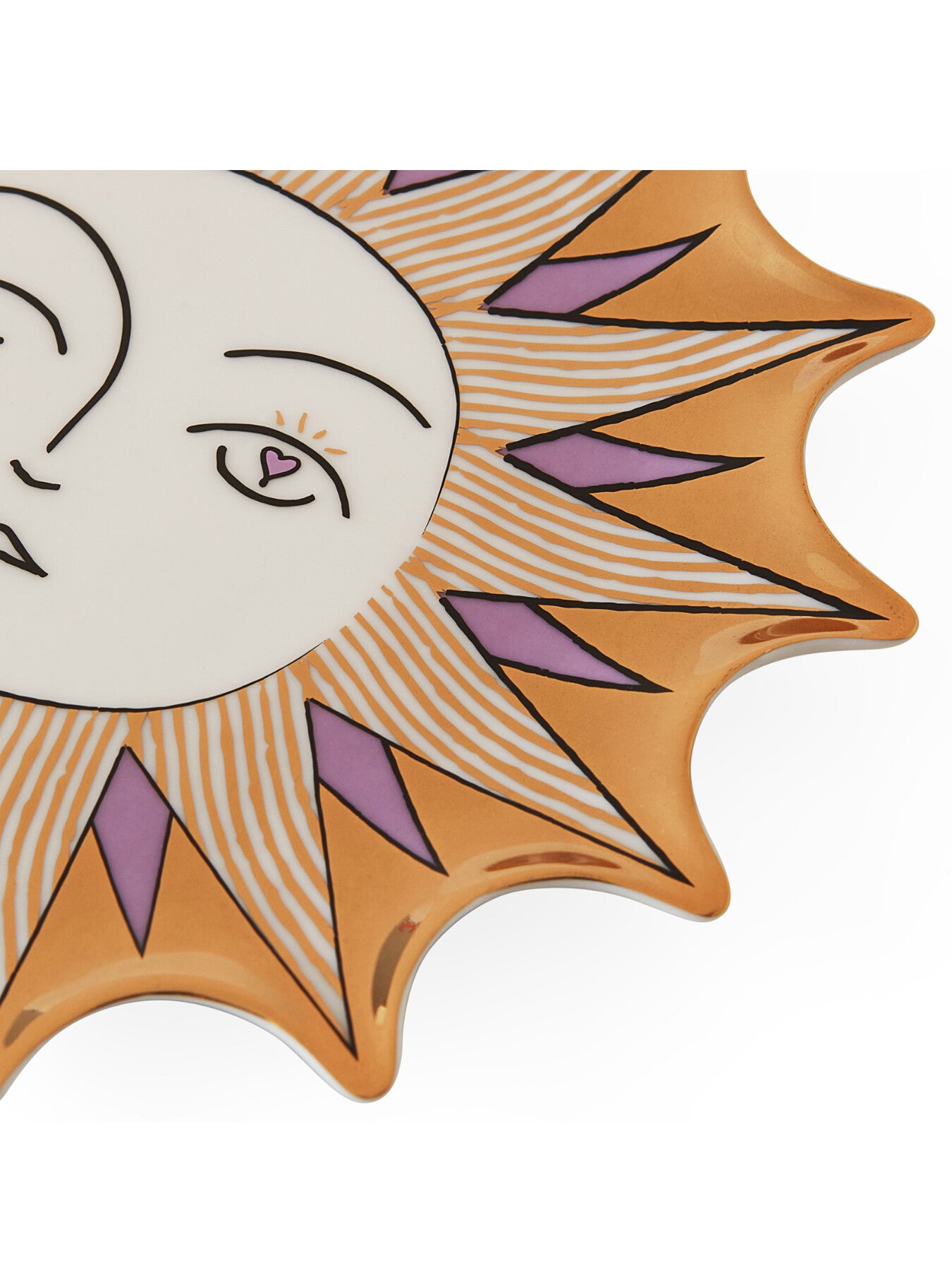 Muse Sun Trinket Tray Gold