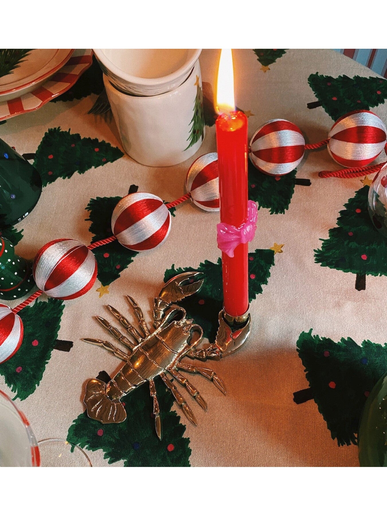 Loving Bow Candle Set of 2