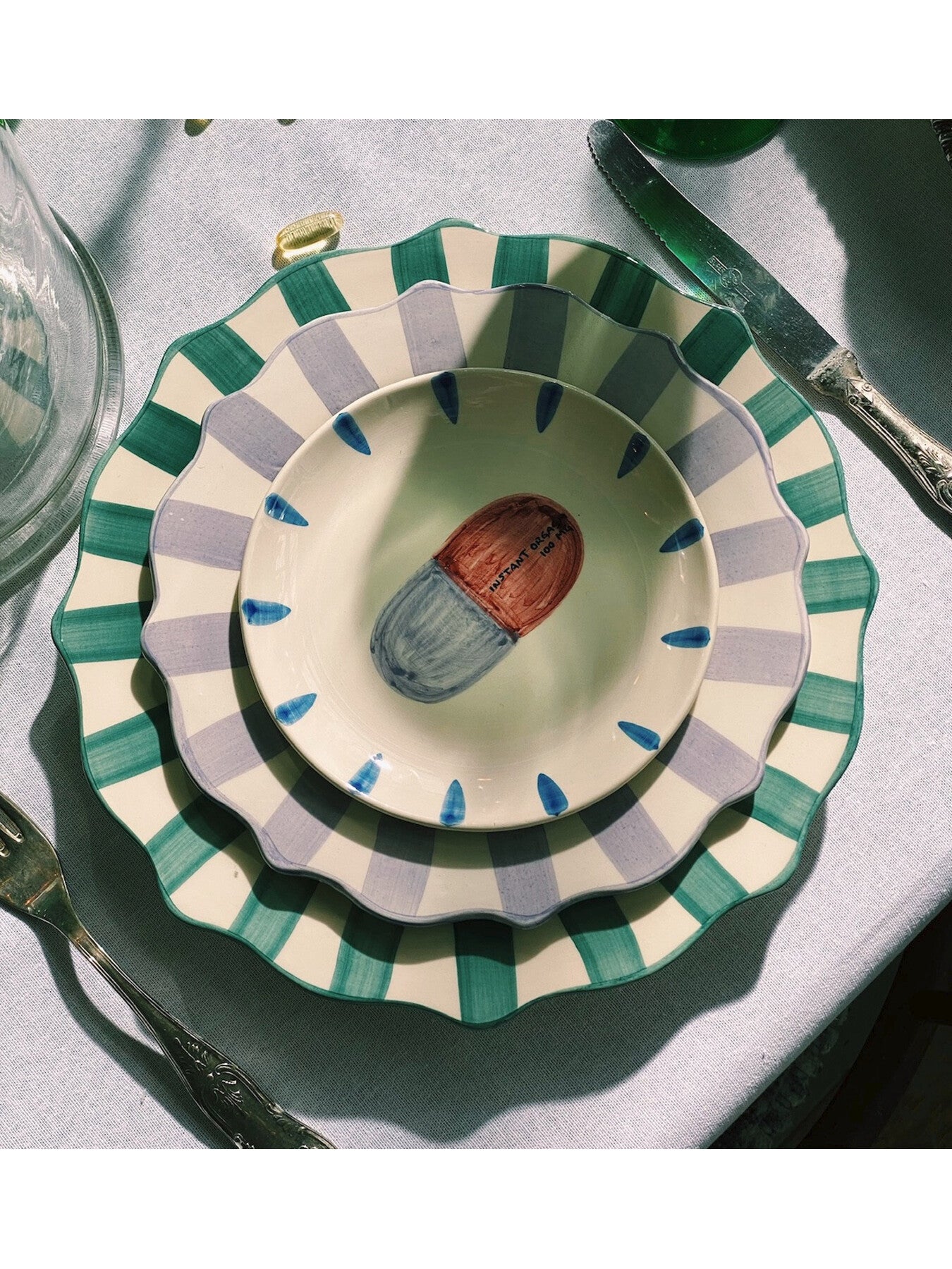 Instant Pleasure Pill Dessert Plate