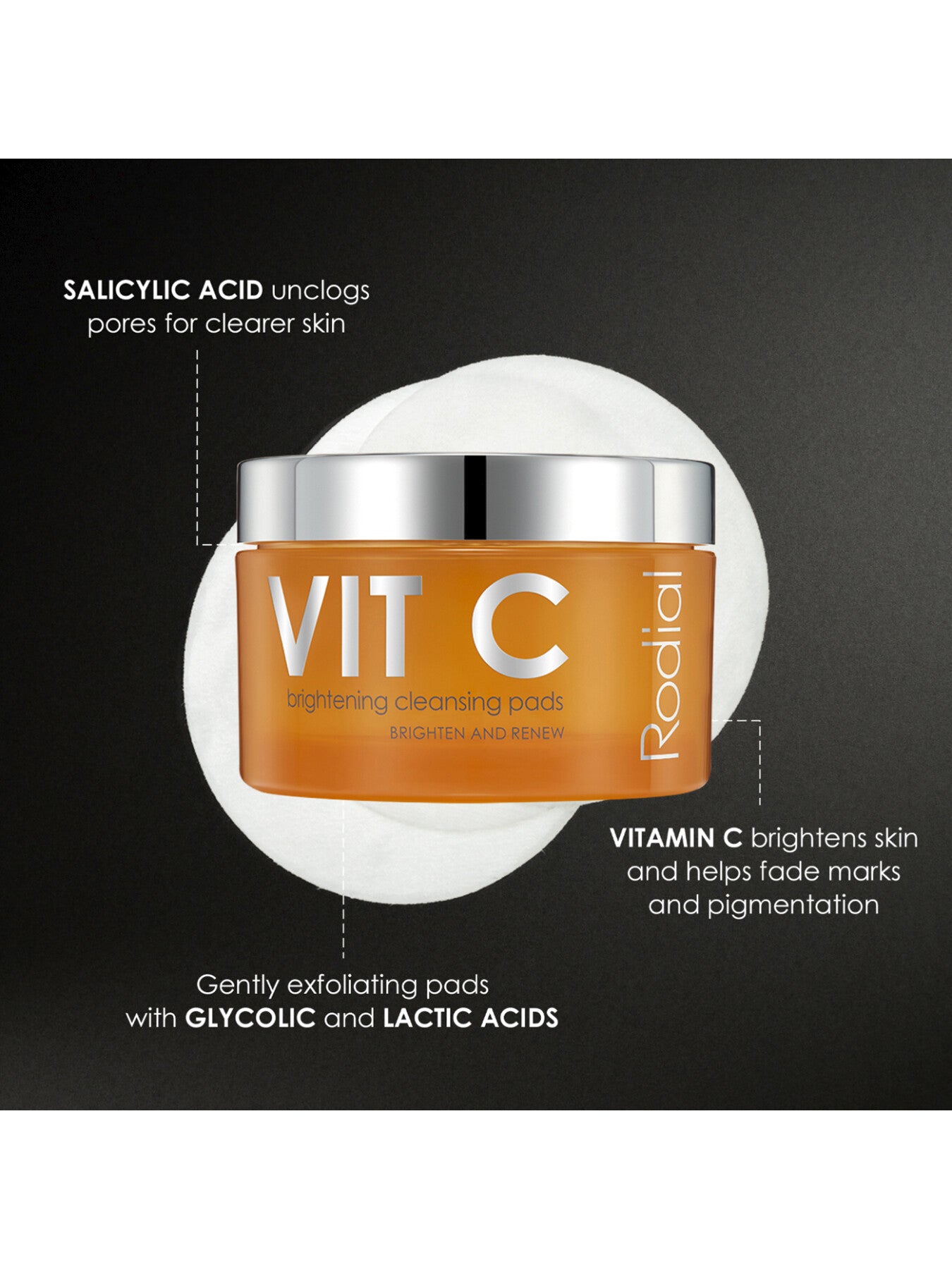 Vit C Brightening Pads 50 Pack