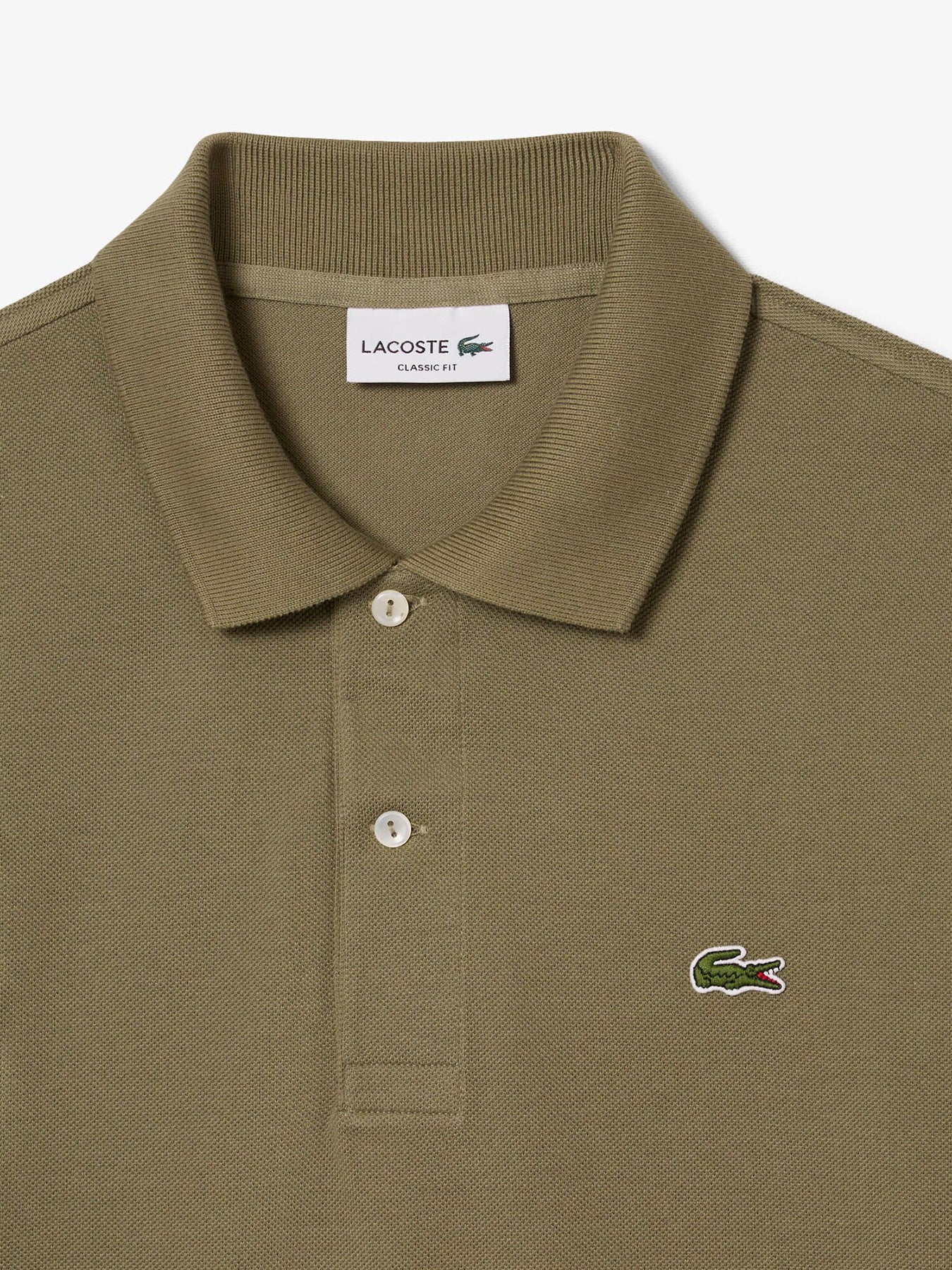 Classic Cotton Polo Shirt Khaki