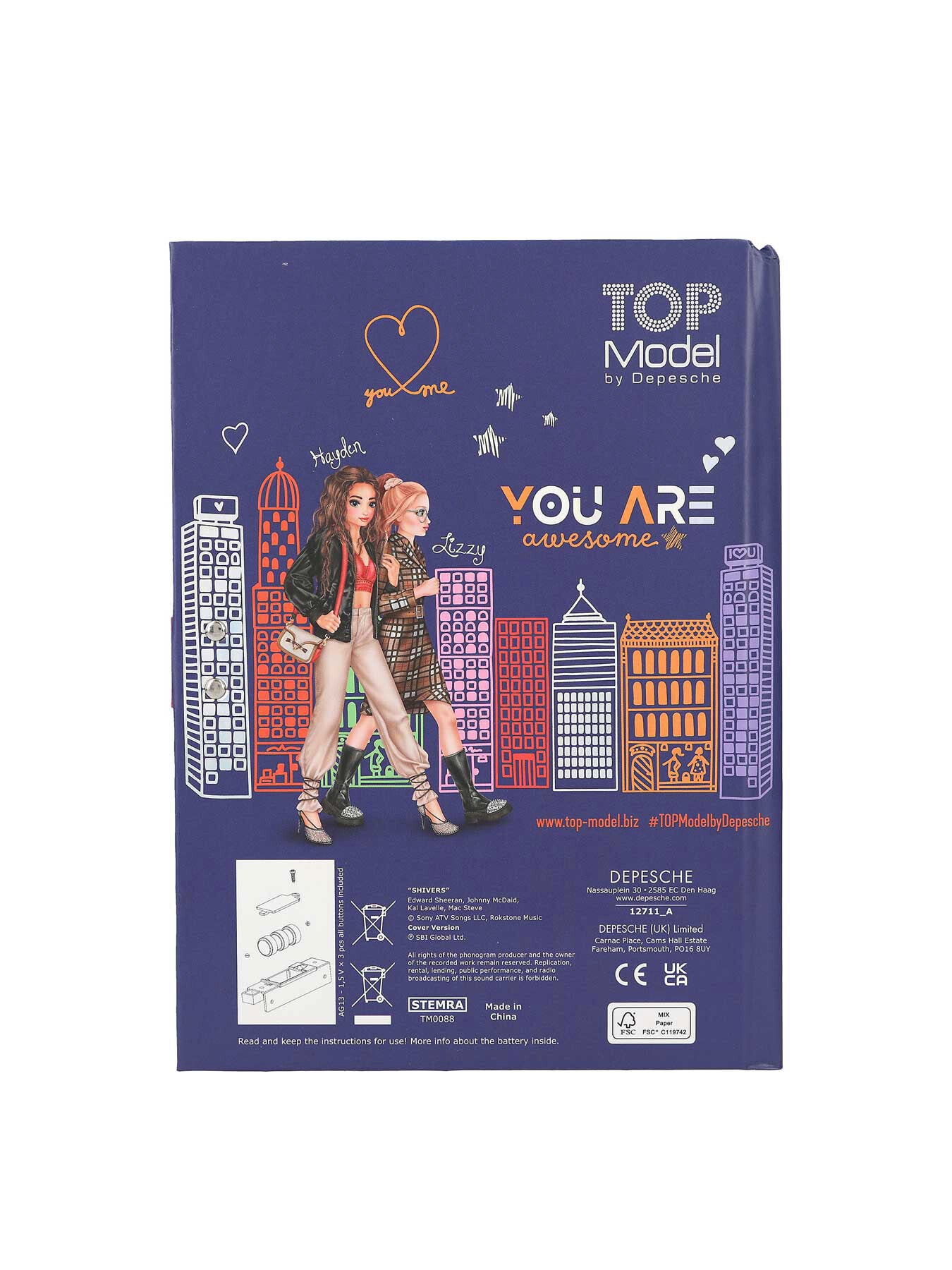 TOPModel City Girls Diary With Code And Sound
