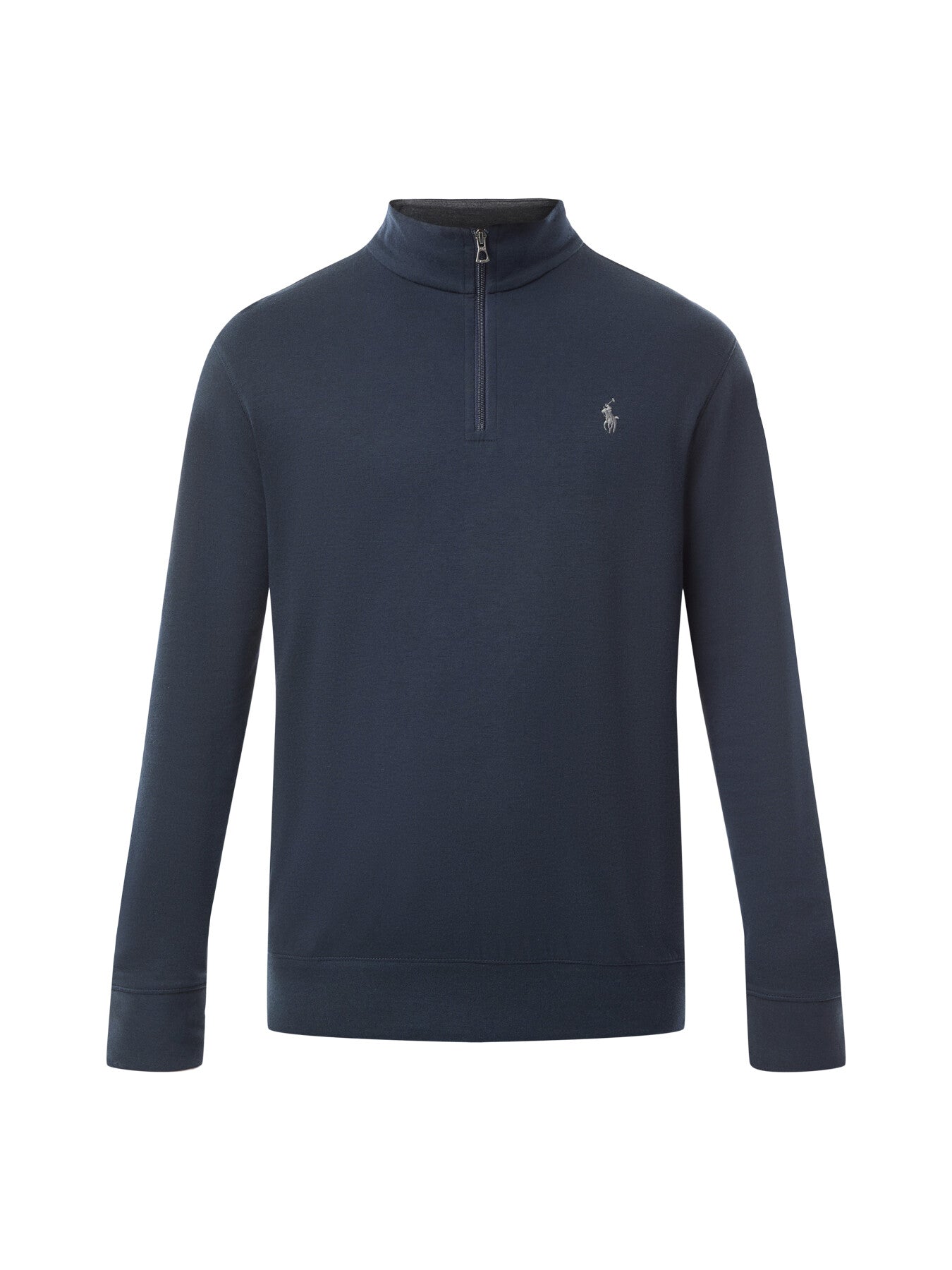 1/4 Zip Double Knit Sweat Aviator Navy
