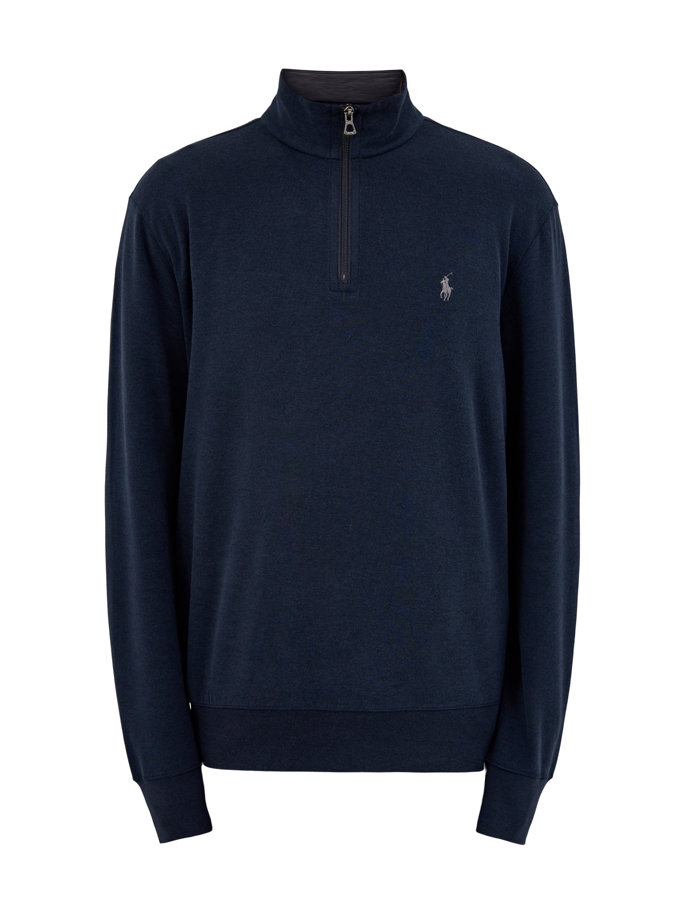 1/4 Zip Double Knit Sweat Aviator Navy