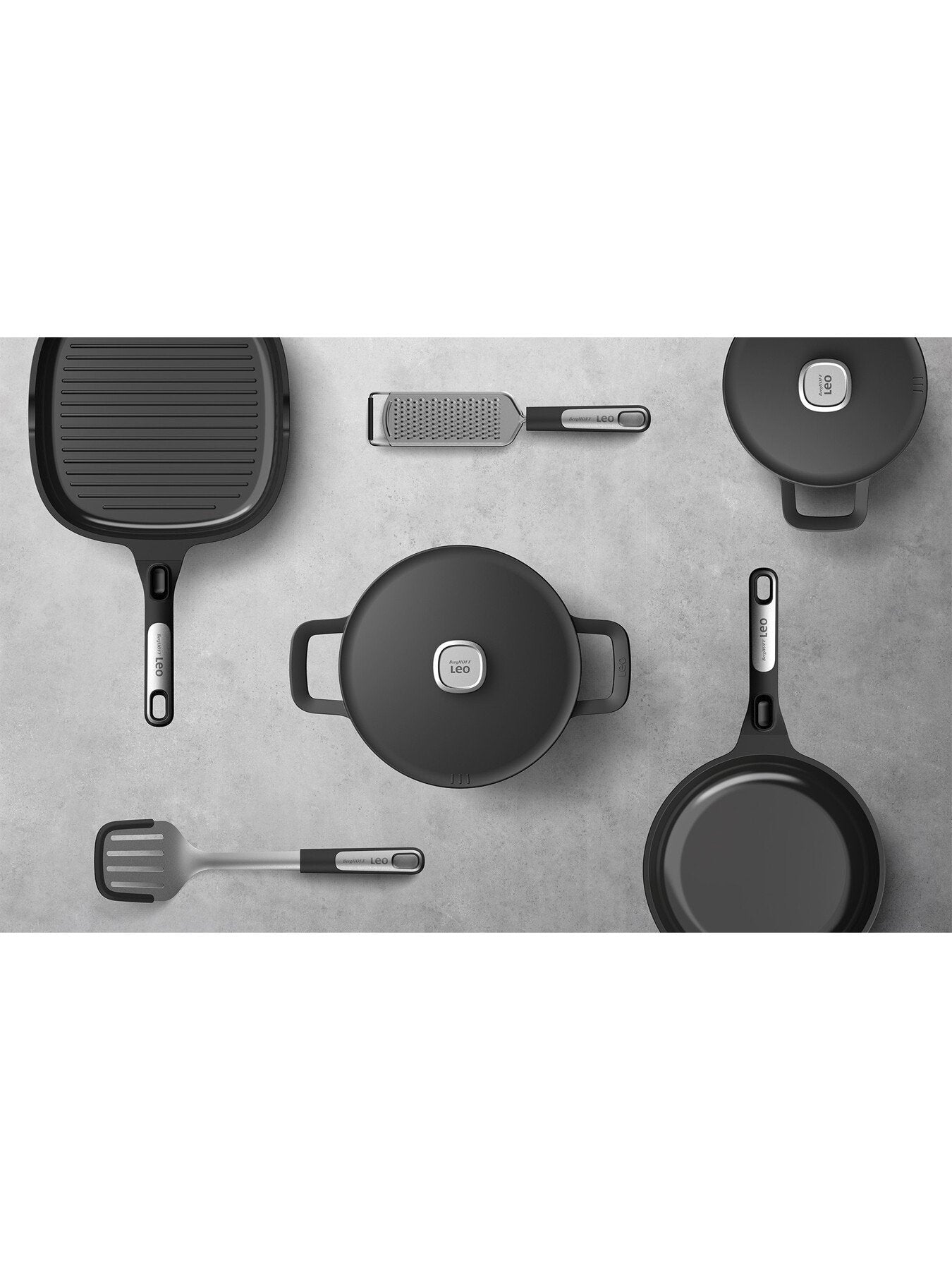 LEO Phantom Recycled Cast Aluminium Saute Pan 4.7L