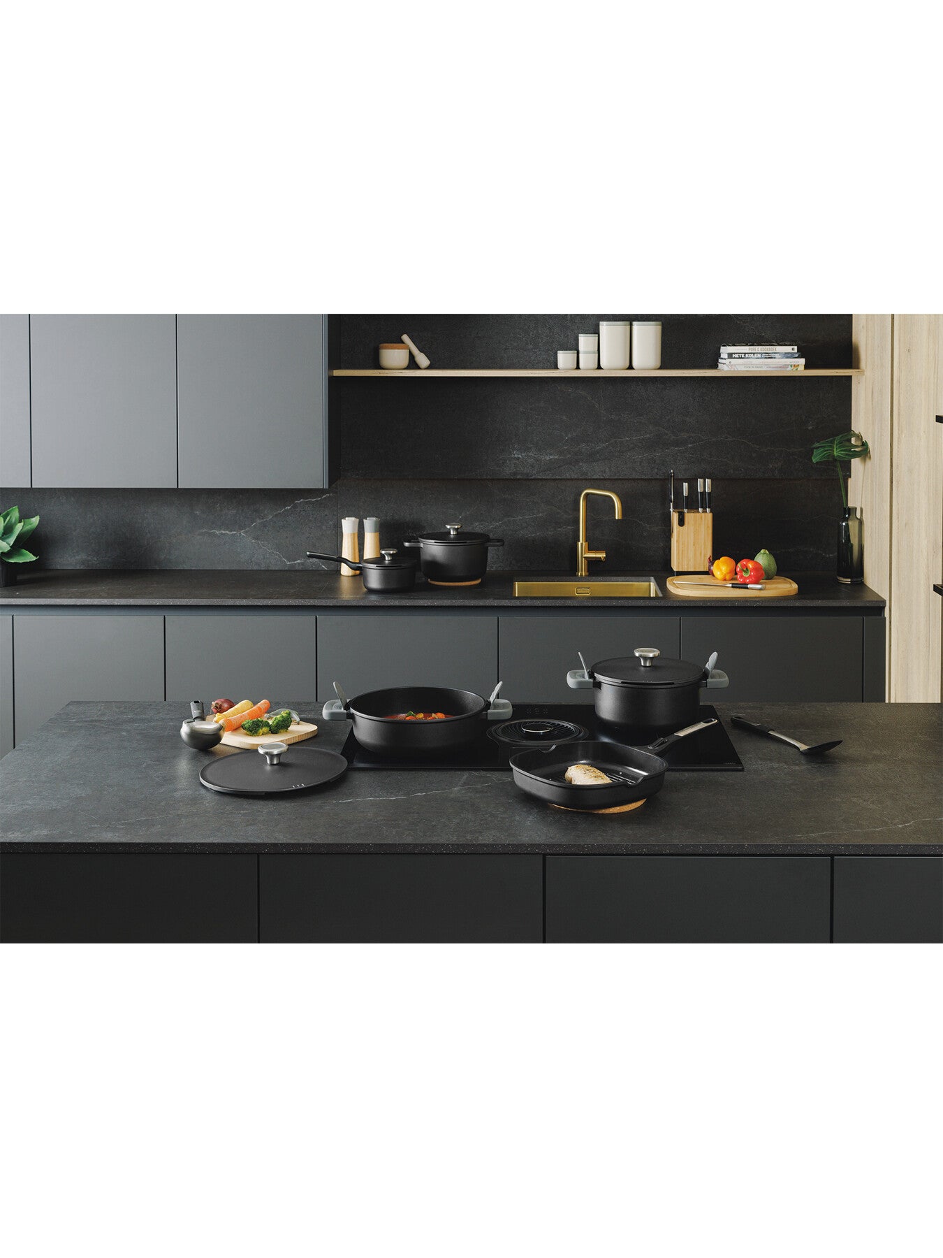 LEO Phantom Recycled Cast Aluminium Frying Pan with Detatchable Handle