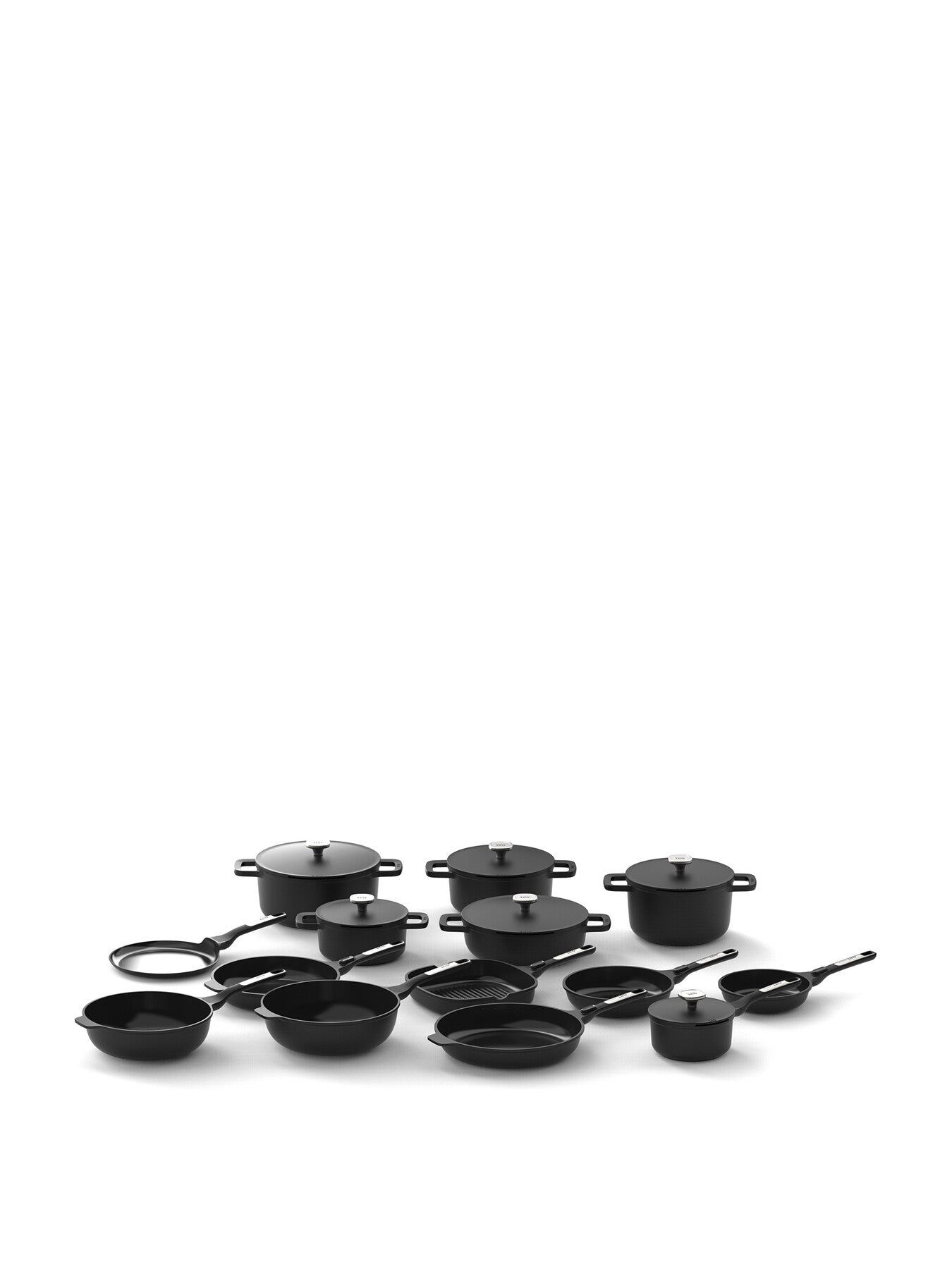 LEO Phantom Recycled Cast Aluminium Grill Pan with Detatchable Handle