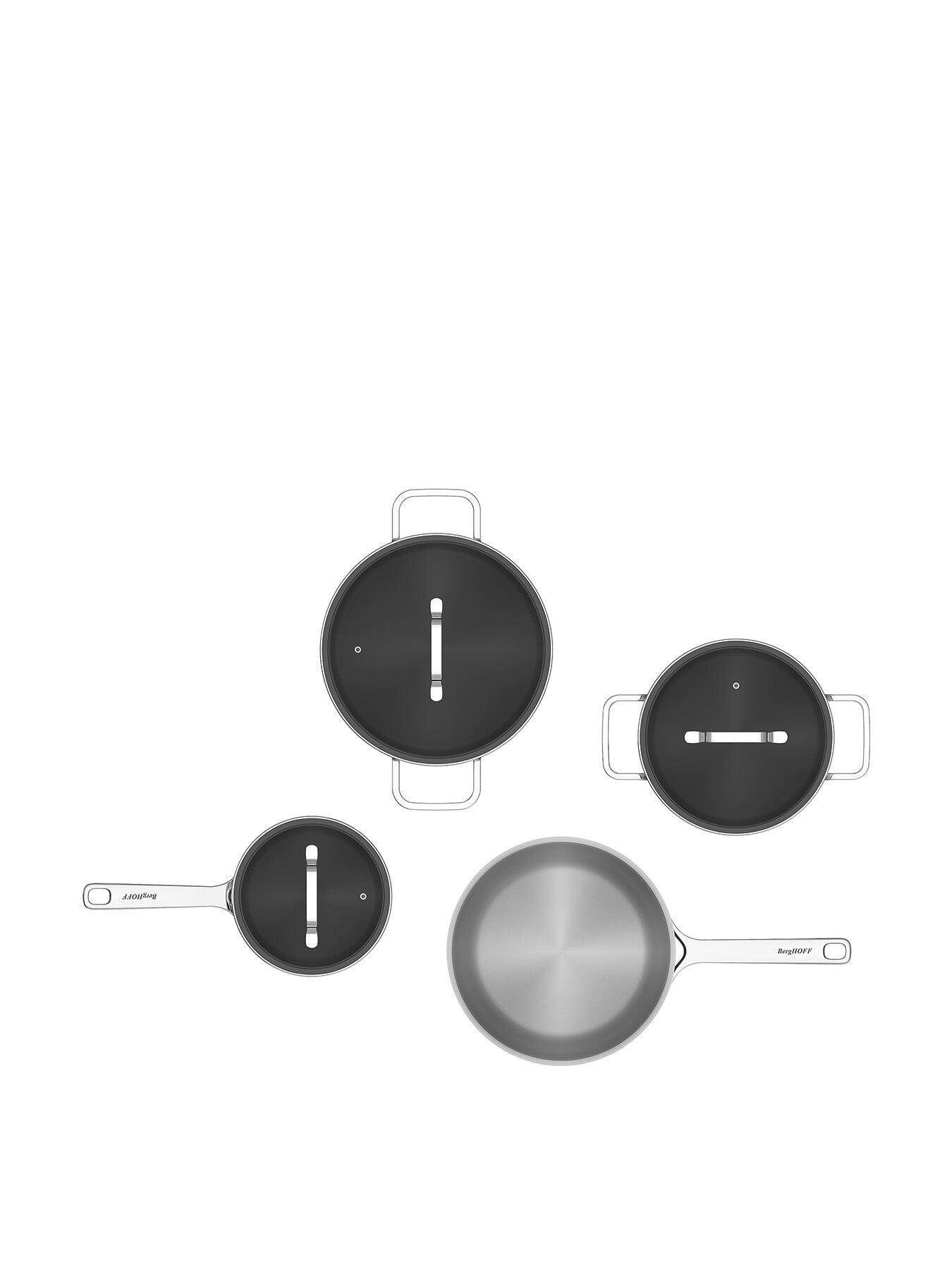 DiNA Helix 7 Piece Recycled Stainless Steel Cookware Set