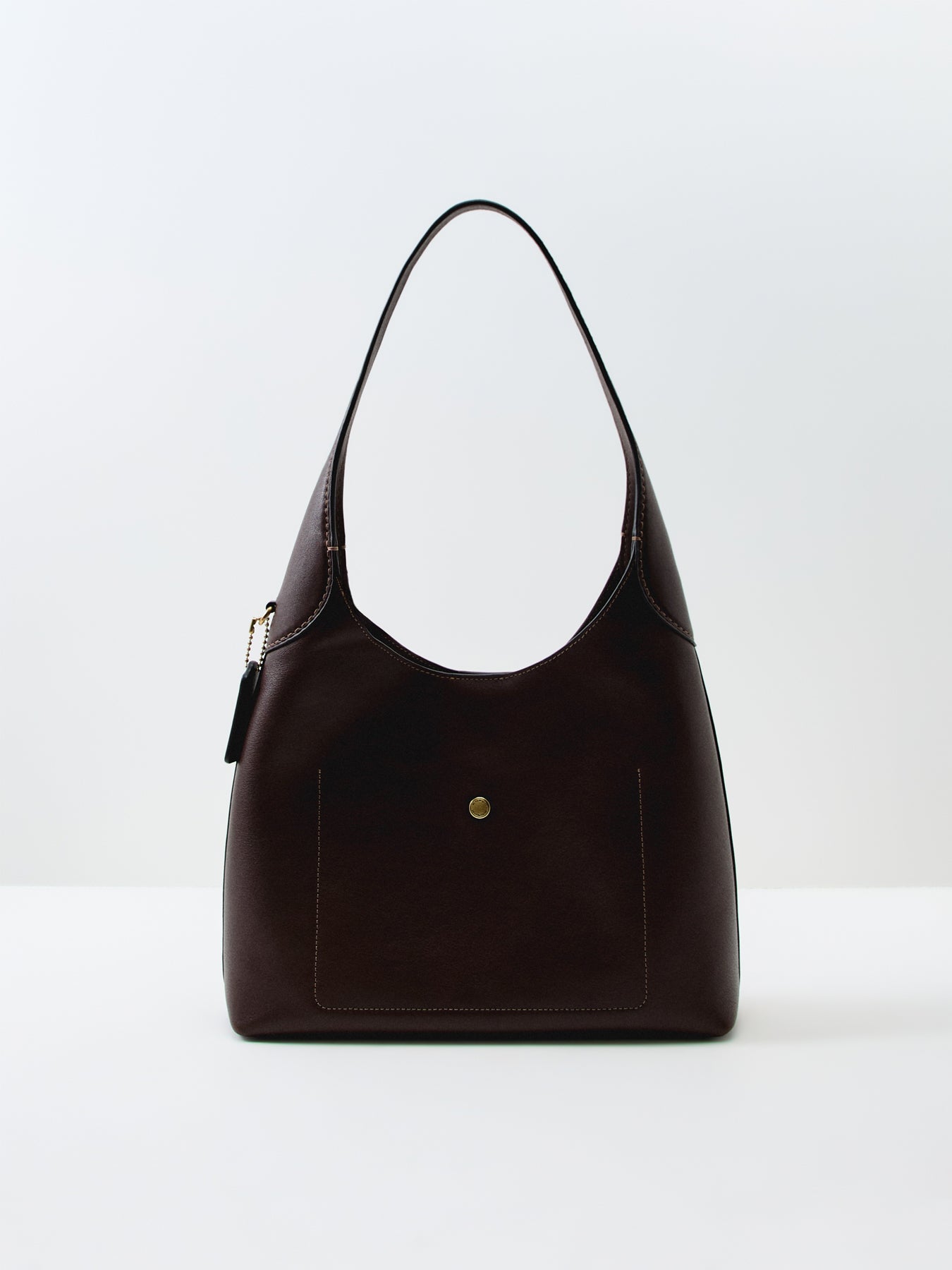 Brooklyn Leather Shoulder Bag 28 - Maple