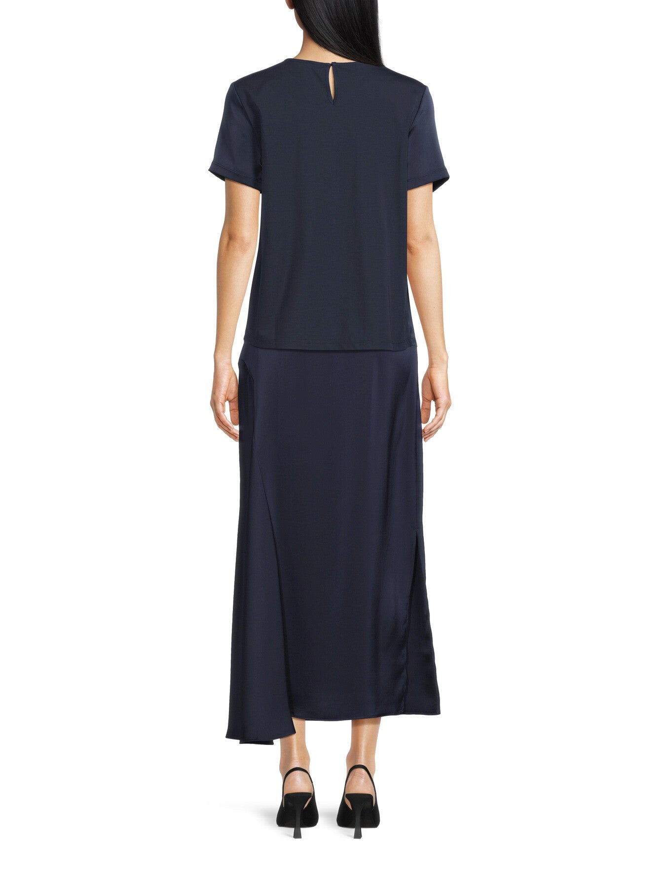 Aia Midi Satin Skirt