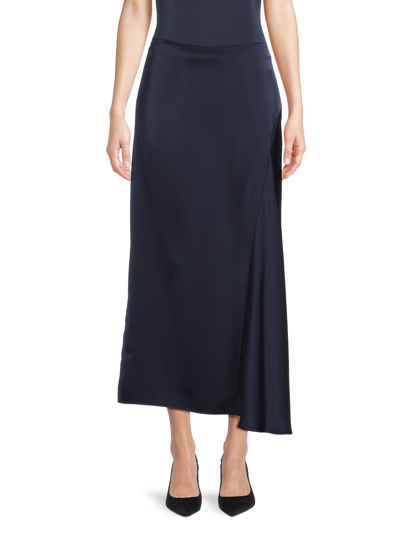 Aia Midi Satin Skirt