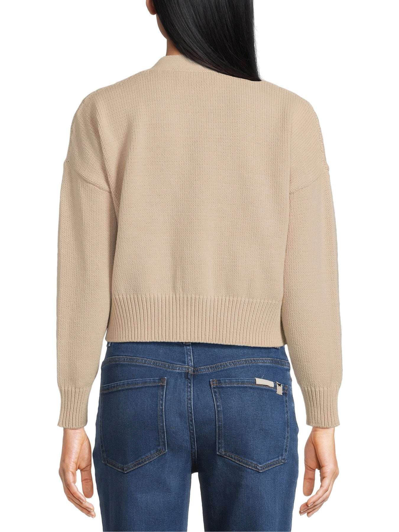 Inlay-detail Cotton Cardigan