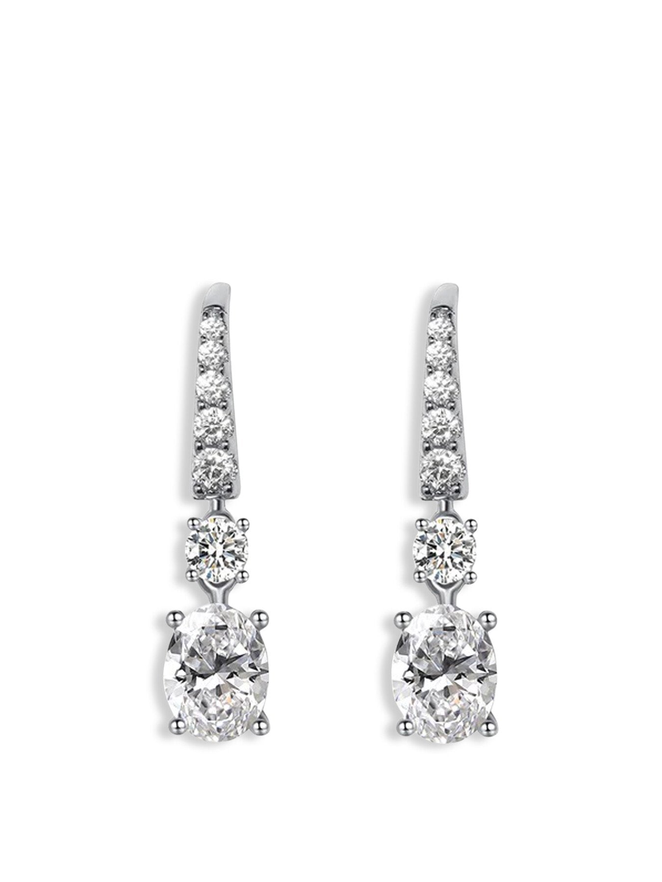 Thea Drop Oval Earrings