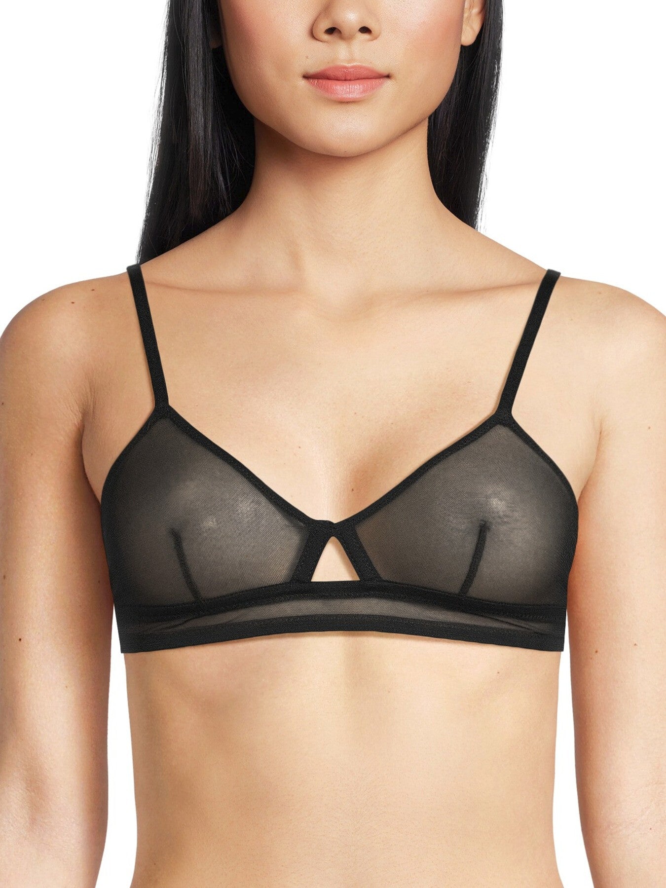 Mesh Cut-Out Triangle Bralette