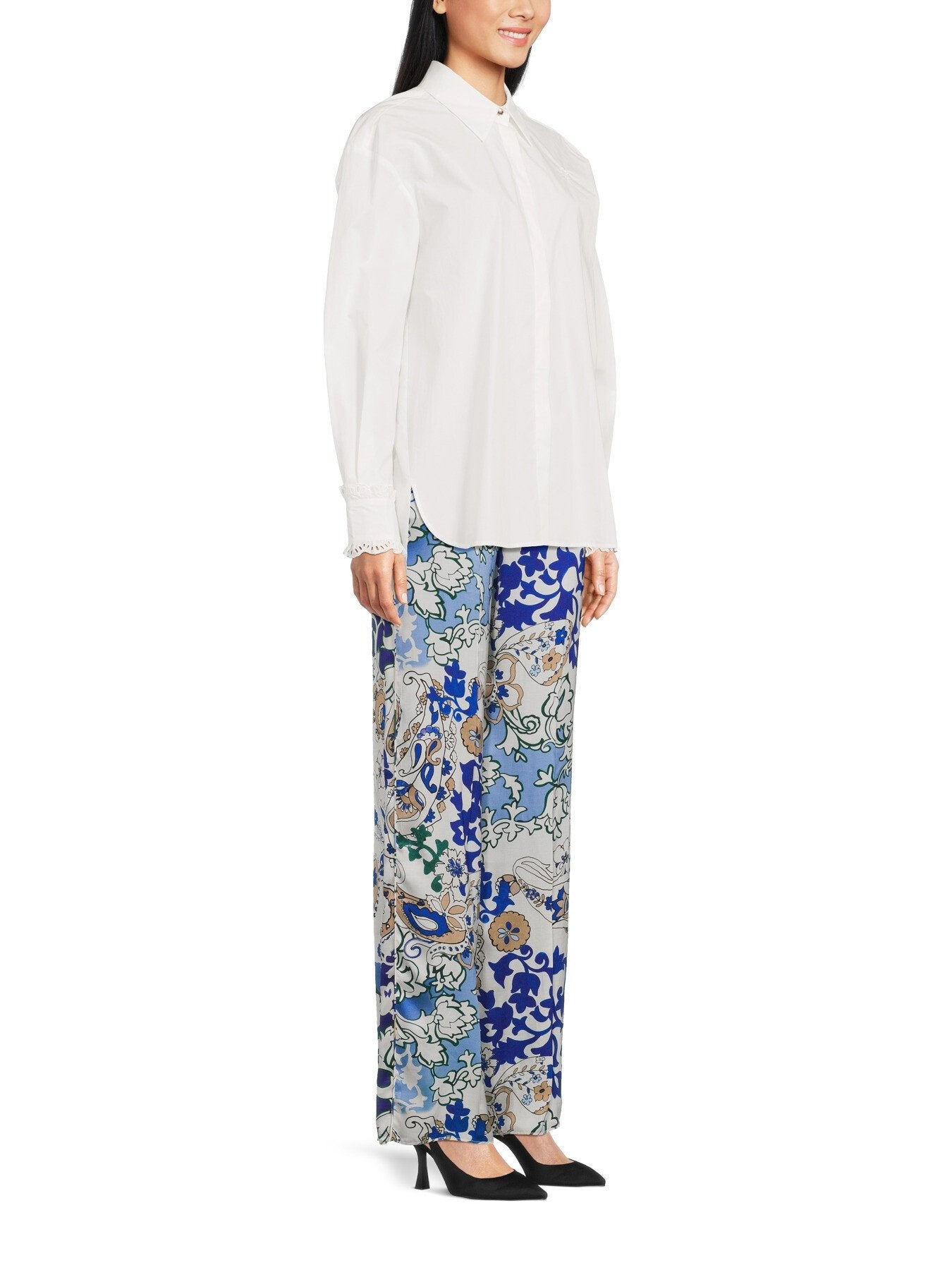Amato Printed Wide Leg Trousers