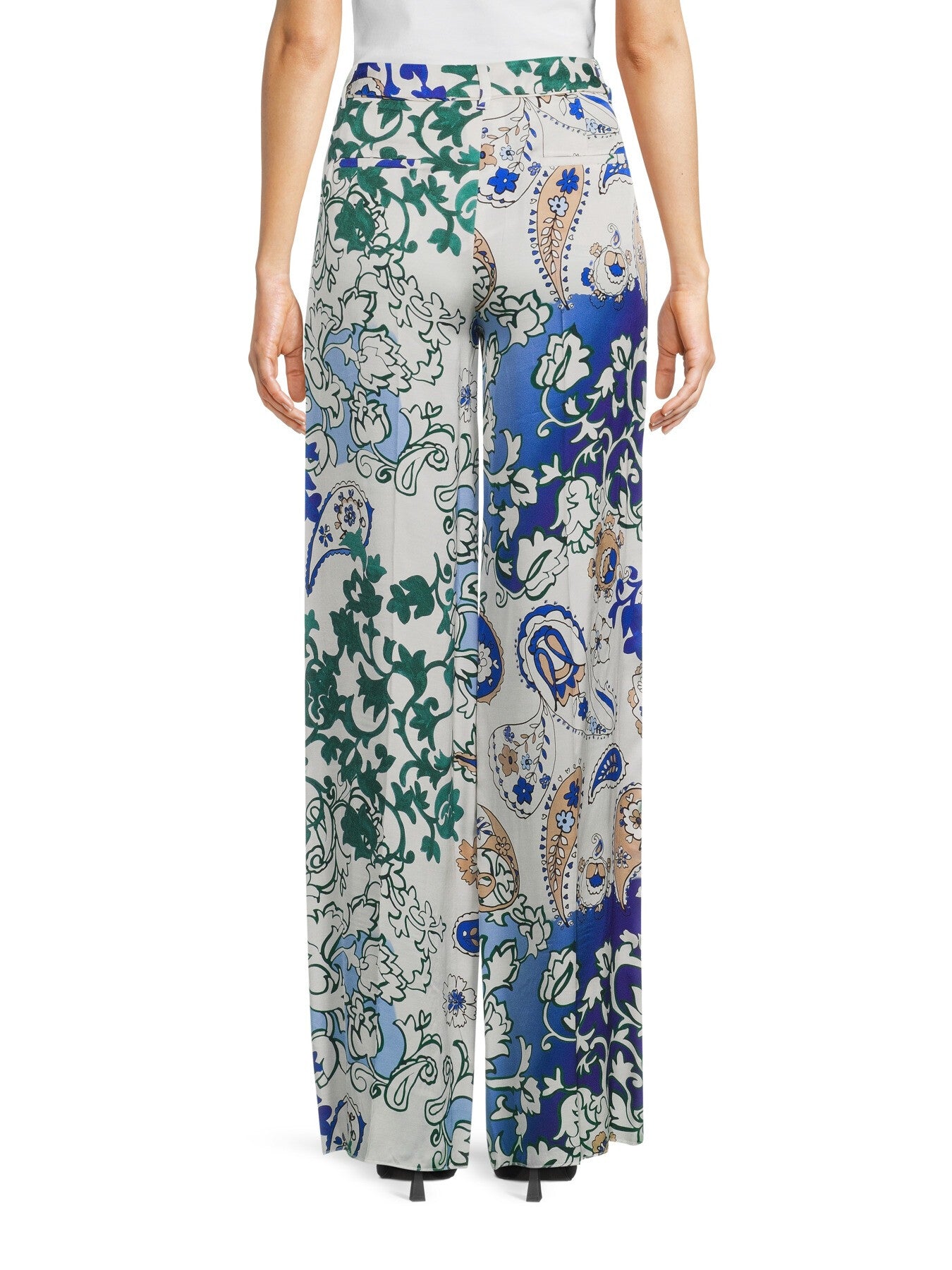 Amato Printed Wide Leg Trousers