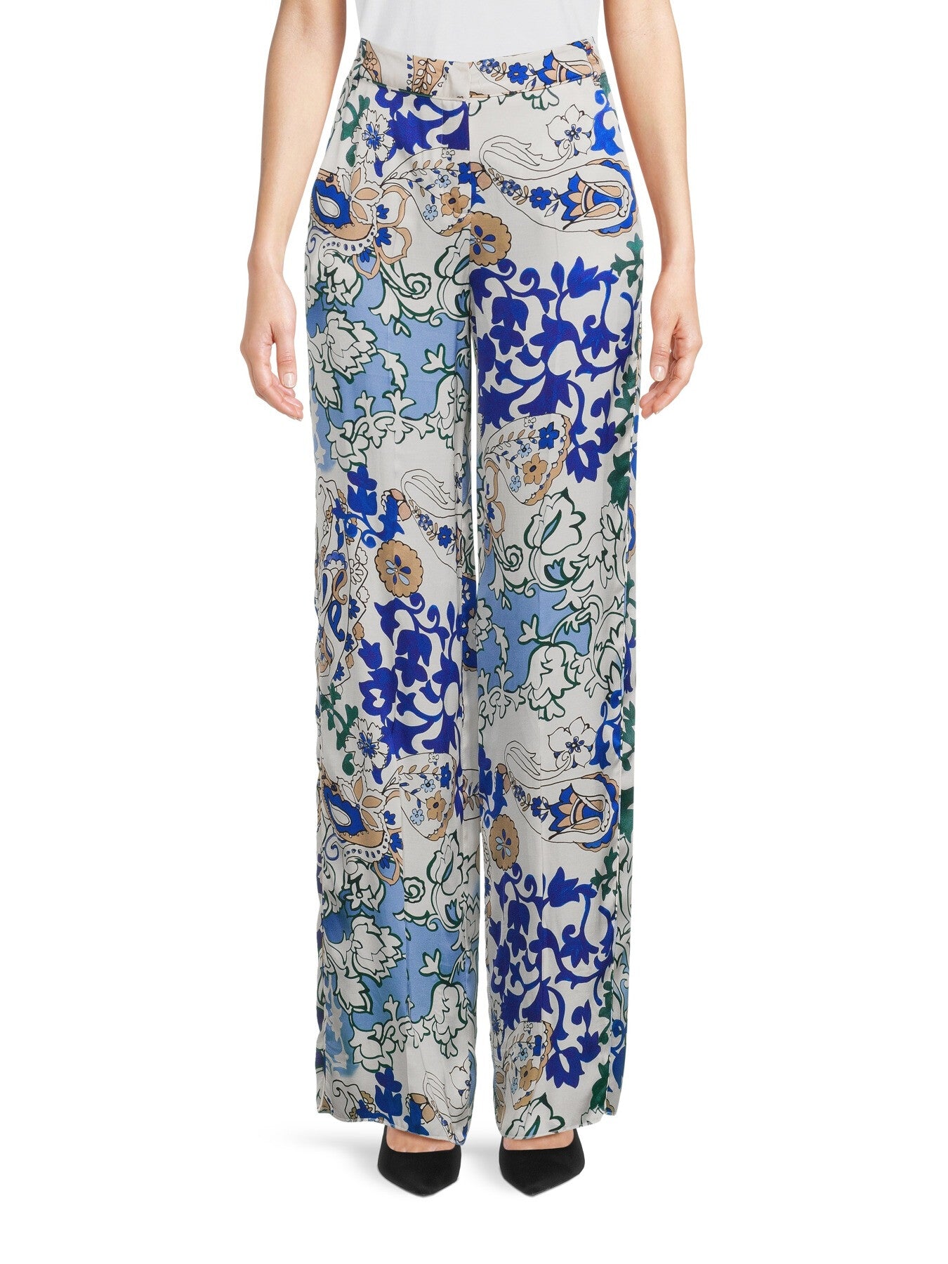 Amato Printed Wide Leg Trousers