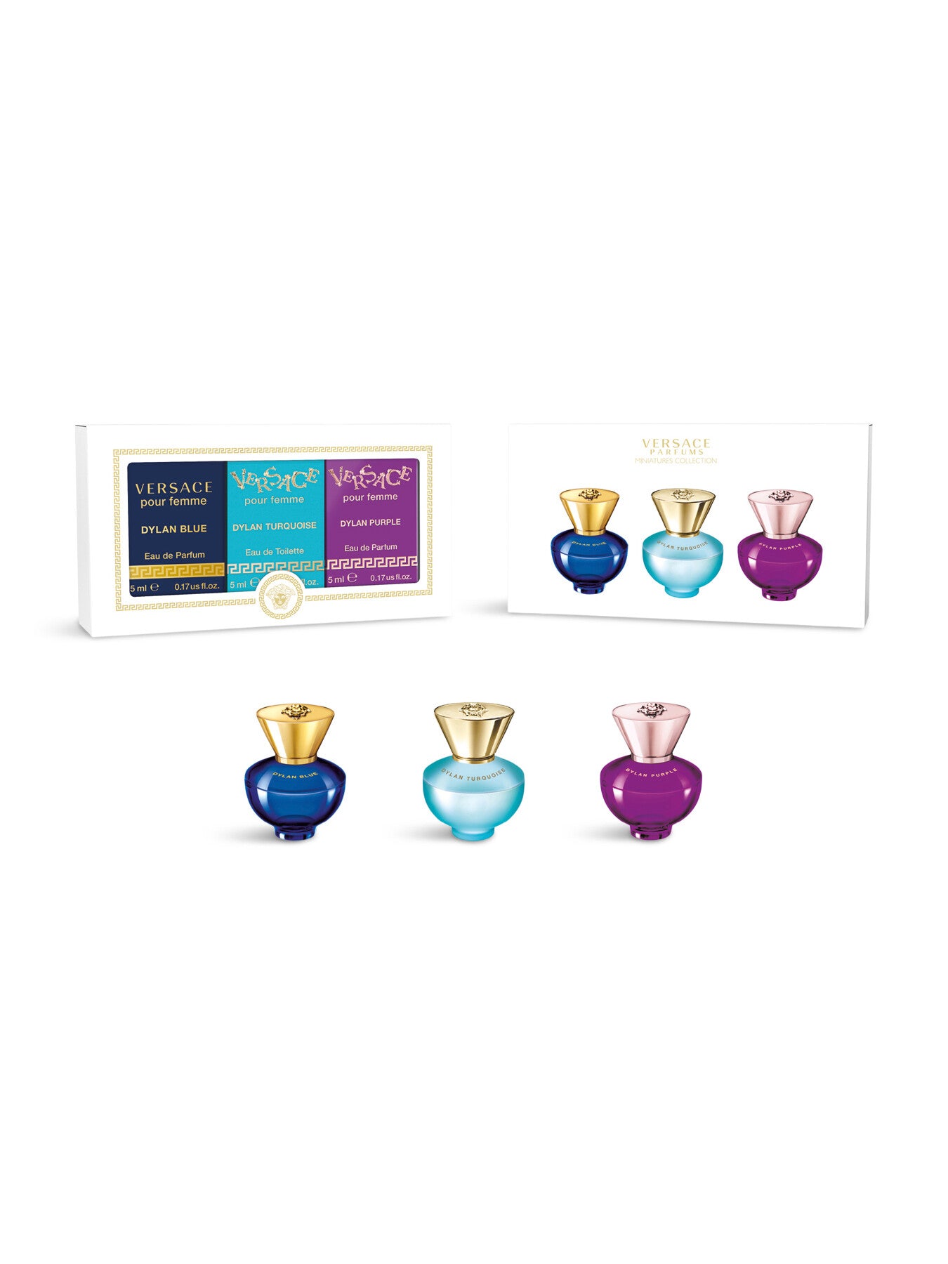 Versace Womens Miniature Set 3 x 5ml
