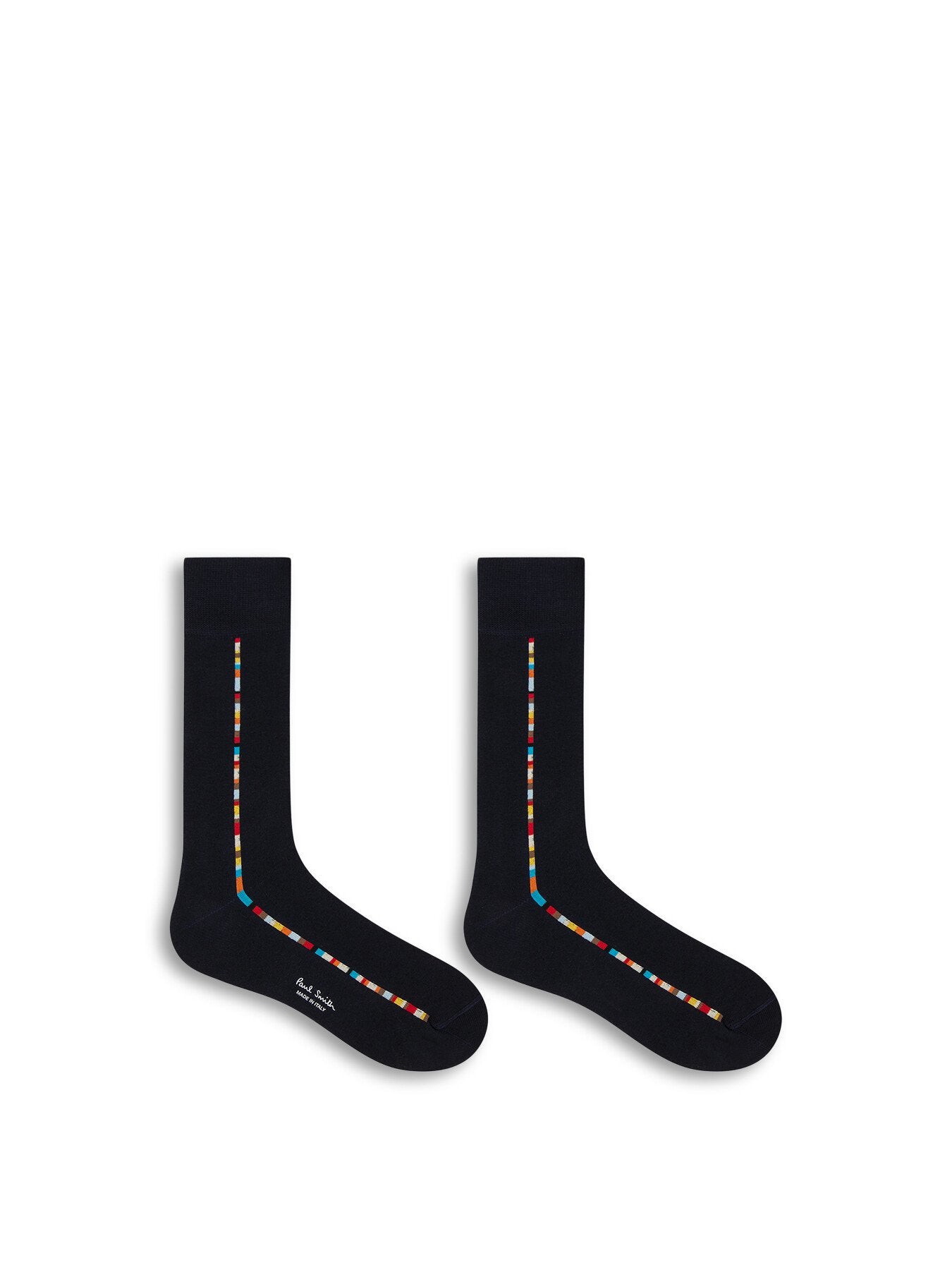 Vittore 'Signature Stripe' Central Trim Socks Navy
