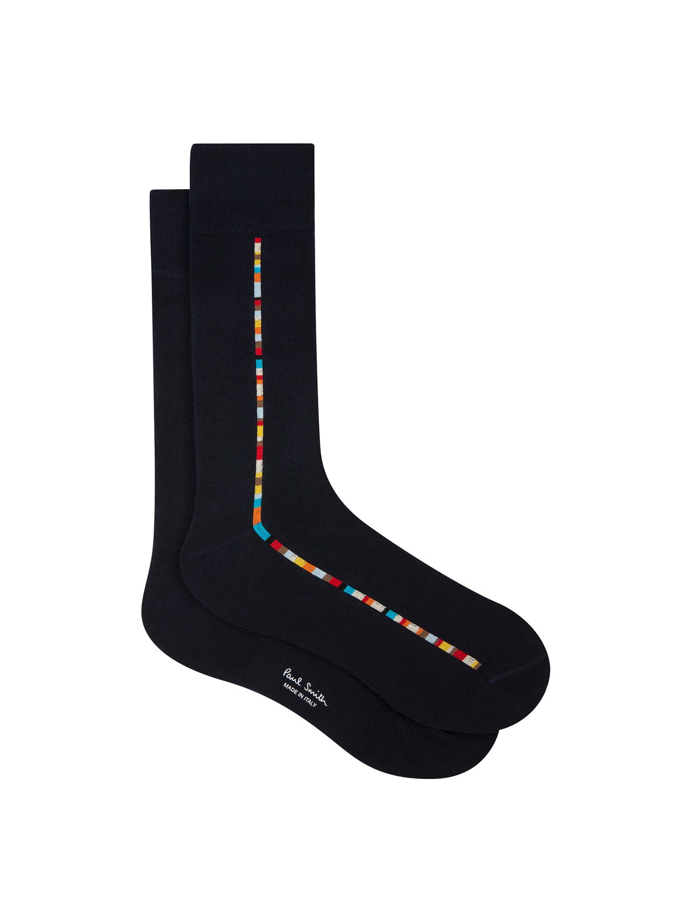 Vittore 'Signature Stripe' Central Trim Socks Navy