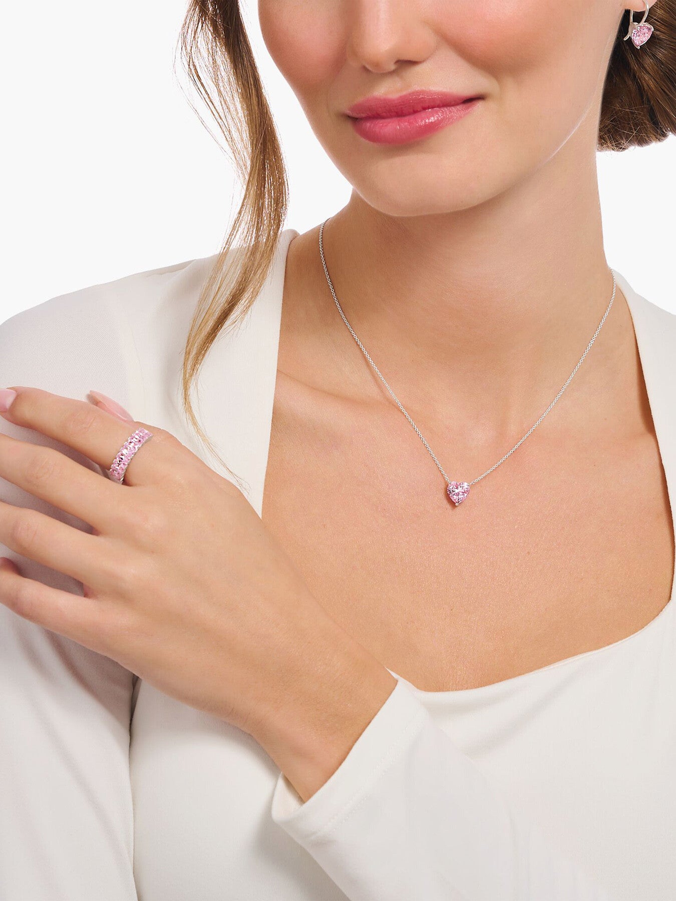 Heart Crystal Pendant Necklace